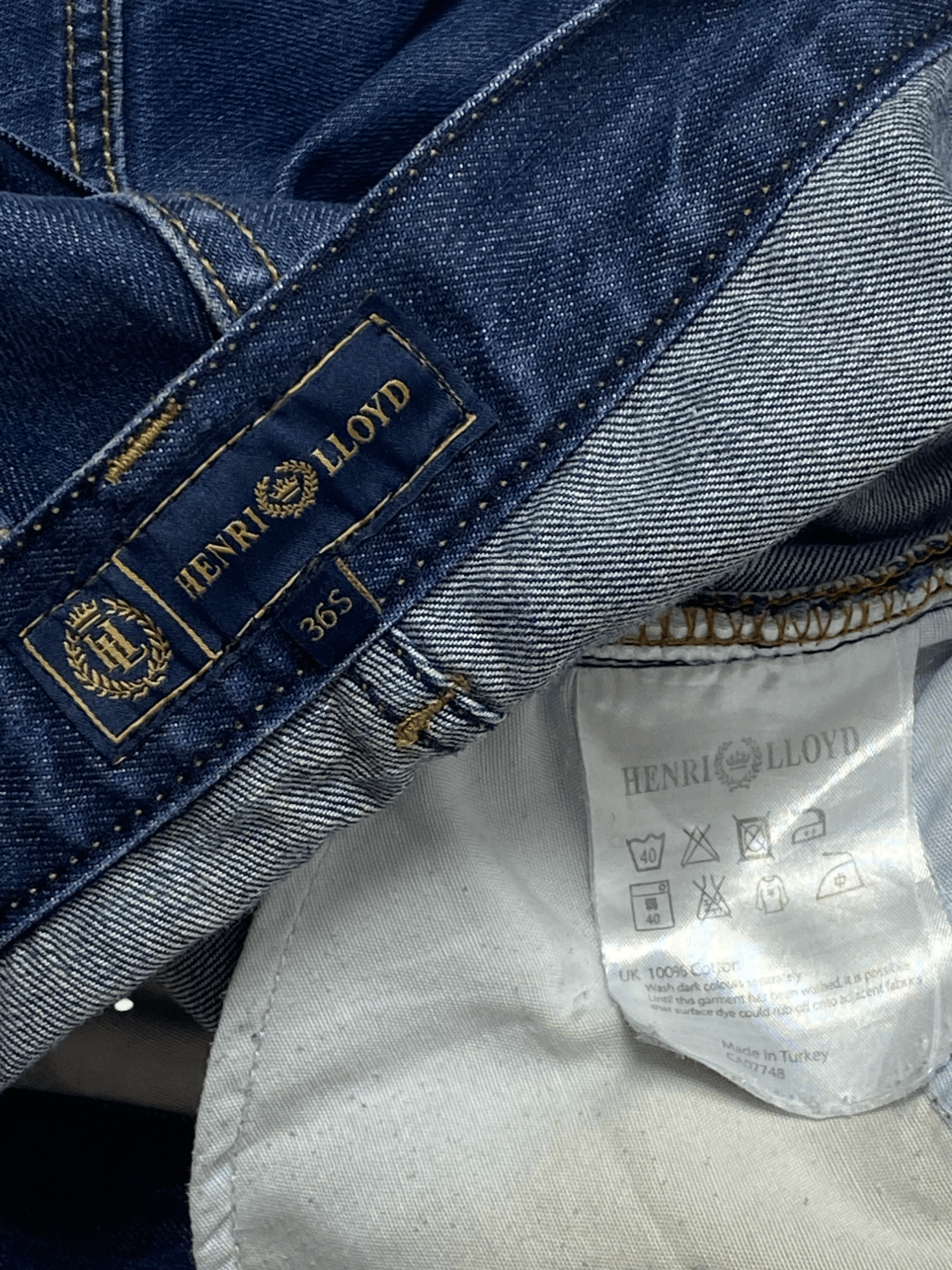 Henri Lloyd Vintage HENRI LLOYD Denim Blue Jeans Size US 34 / EU 50 - 8 Thumbnail