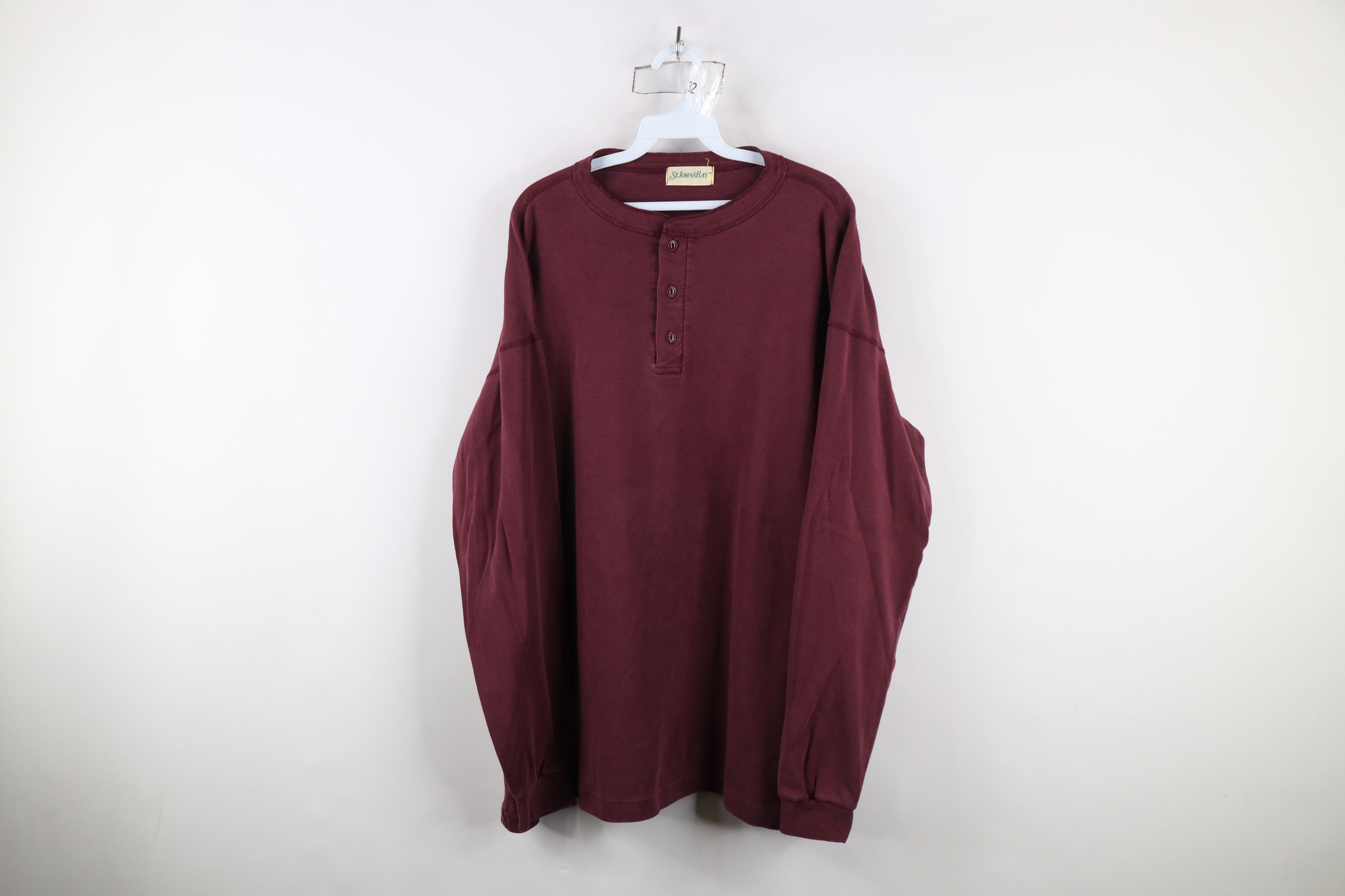 Vintage Vintage 90s Streetwear Heavyweight Ribbed Henley T-Shirt Size US XL / EU 56 / 4 - 1 Thumbnail