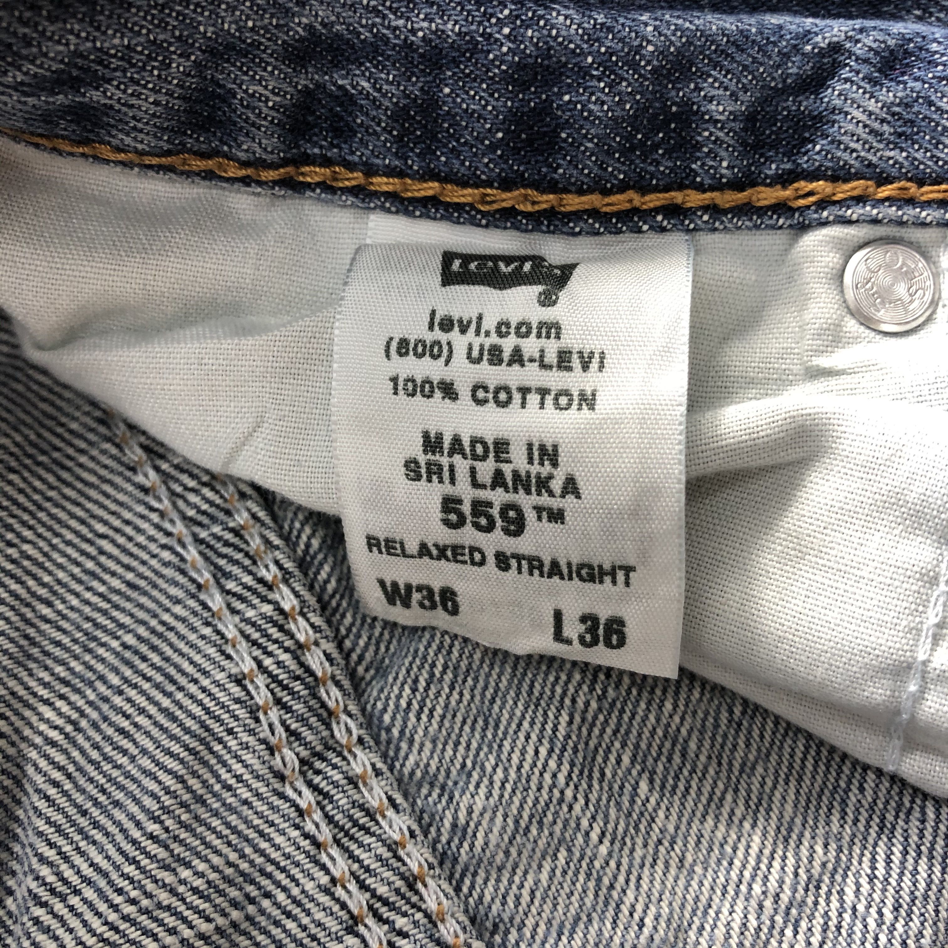 Levi's Vintage Levis 559 Earth Tone Jeans-J2057 Size US 35 - 11 Thumbnail
