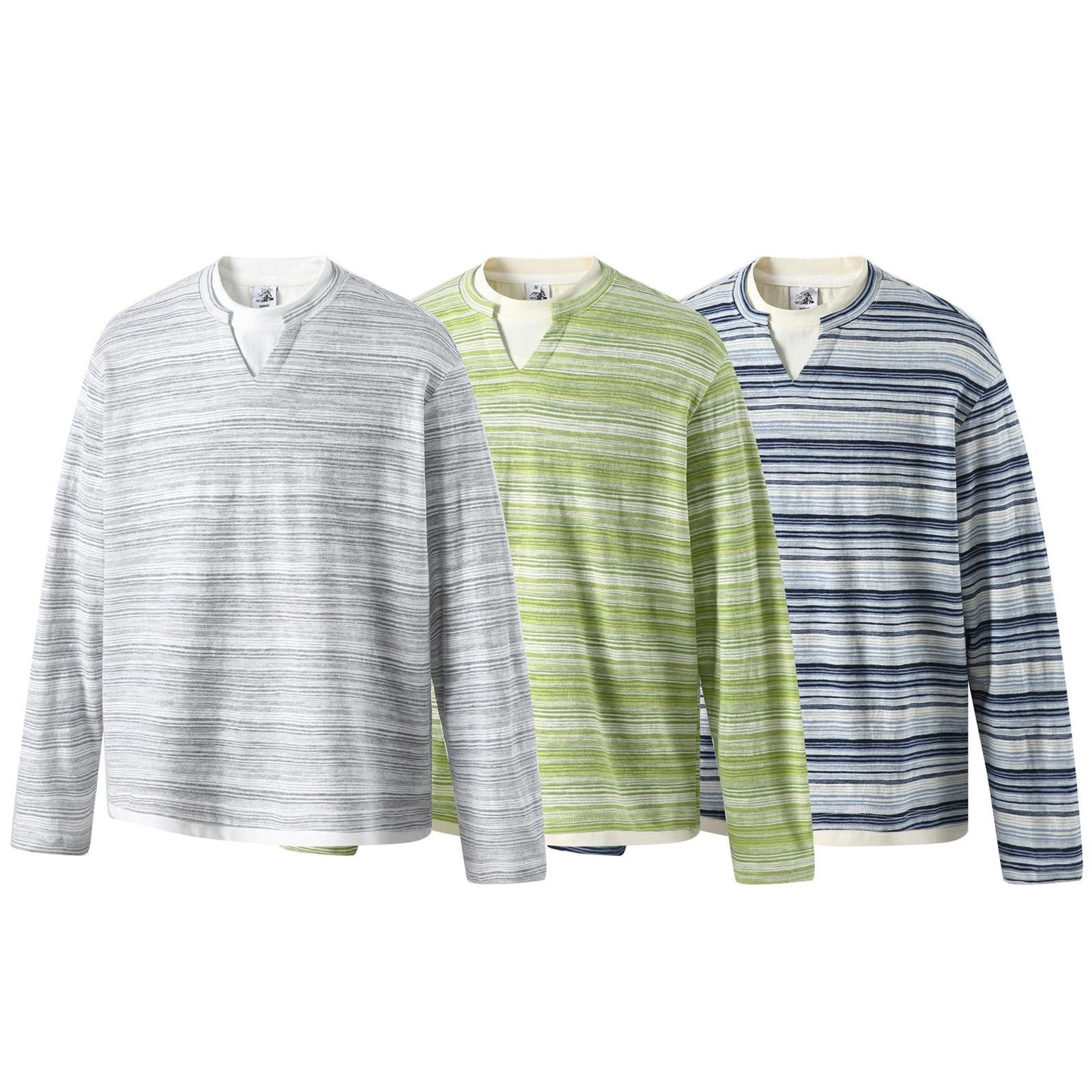 Other Stripe Fake Two-Piece V-Neck Sweatshirt | Retro Size US M / EU 48-50 / 2 - 3 Thumbnail