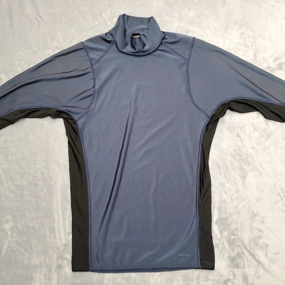 Patagonia VINTAGE Patagonia Shirt Mens L Blue Baselayer Pullover Performance Layer VTG Made in USA Ballpark: Cycling, Hiking, Skiing Mens Size US L / EU 52-54 / 3 - 2 Thumbnail