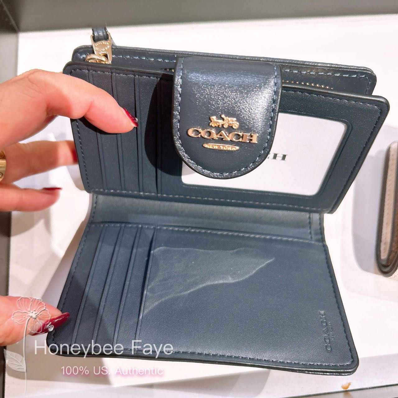 Coach Medium Corner Zip Wallet In Signature Jacquard CU987 Size ONE SIZE - 5 Thumbnail