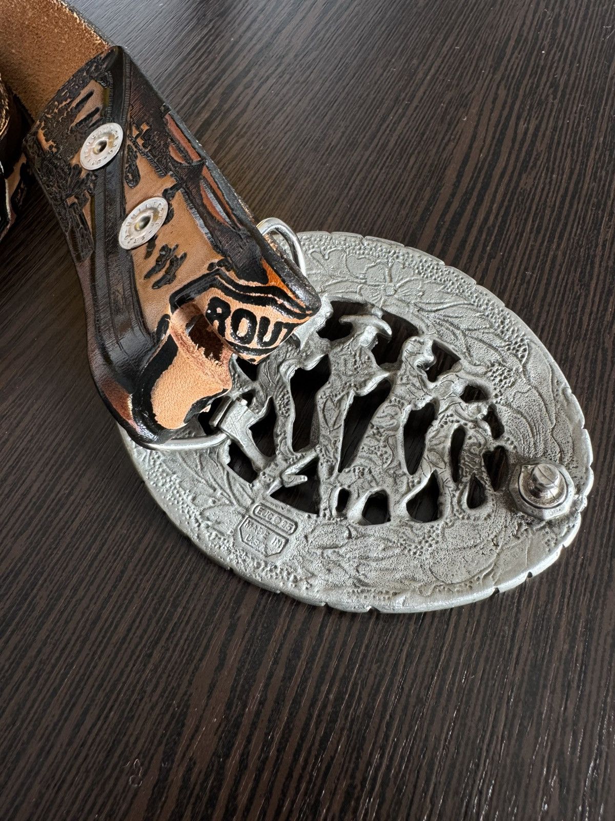 Other Western Line Dancing American USA made Route 66 belt Size ONE SIZE - 4 Thumbnail