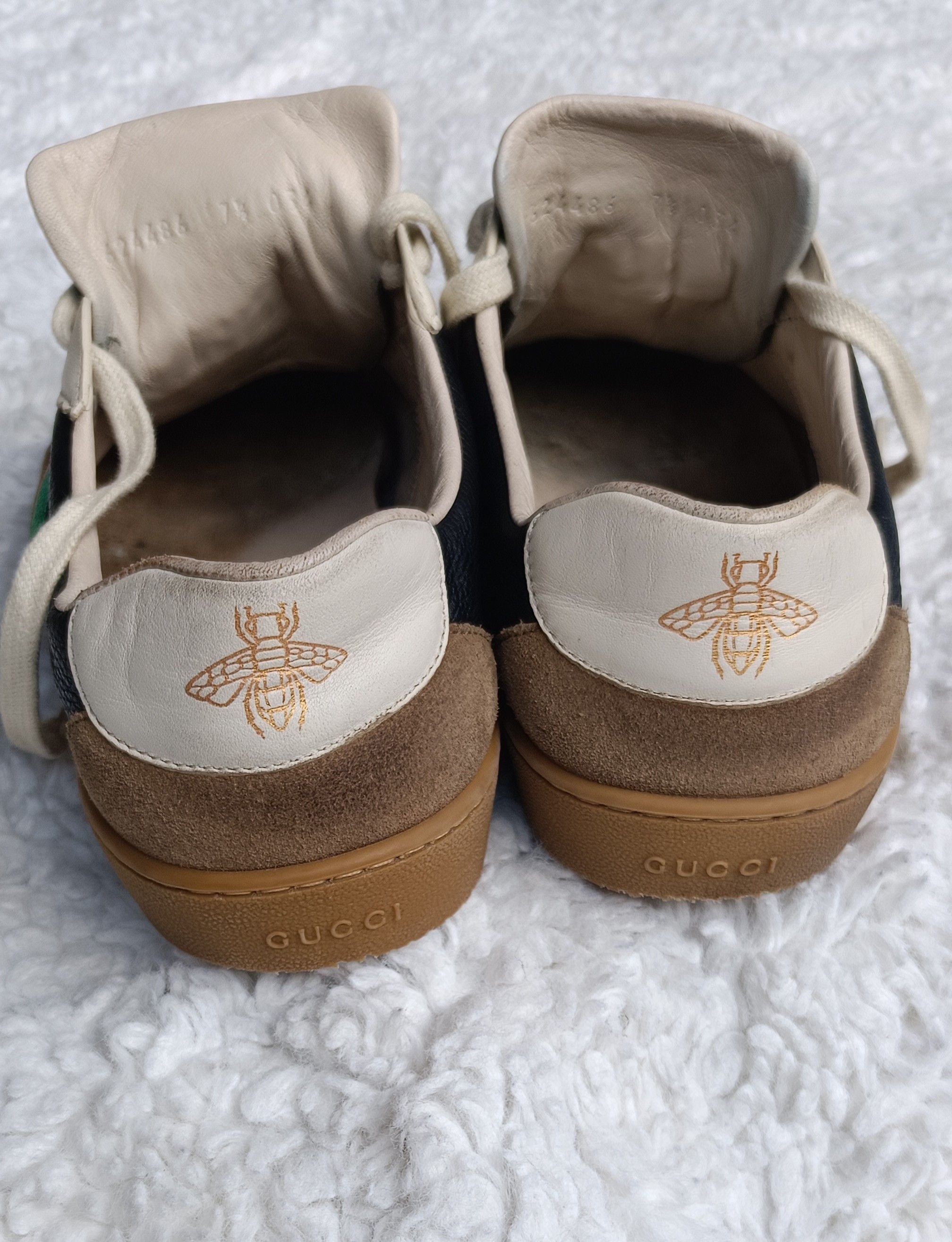 Gucci Gucci Web G74 GG Monogram Sneaker Black Leather 7.5 US/41EUR Size US 7.5 / EU 40-41 - 12 Thumbnail
