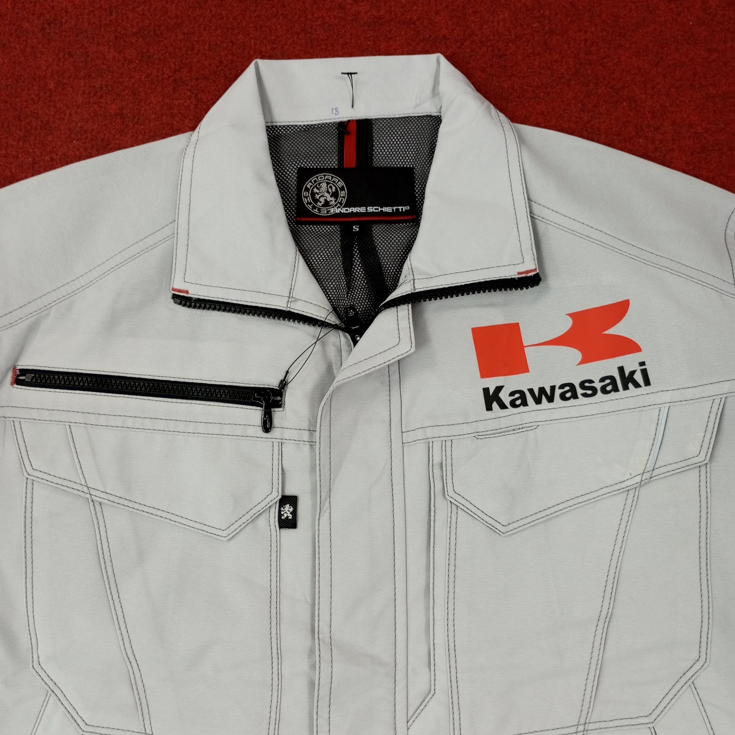 Japanese Brand × Vintage Kawasaki Japanese Motorsports Custom Jacket c232n19 Size US M / EU 48-50 / 2 - 4 Thumbnail