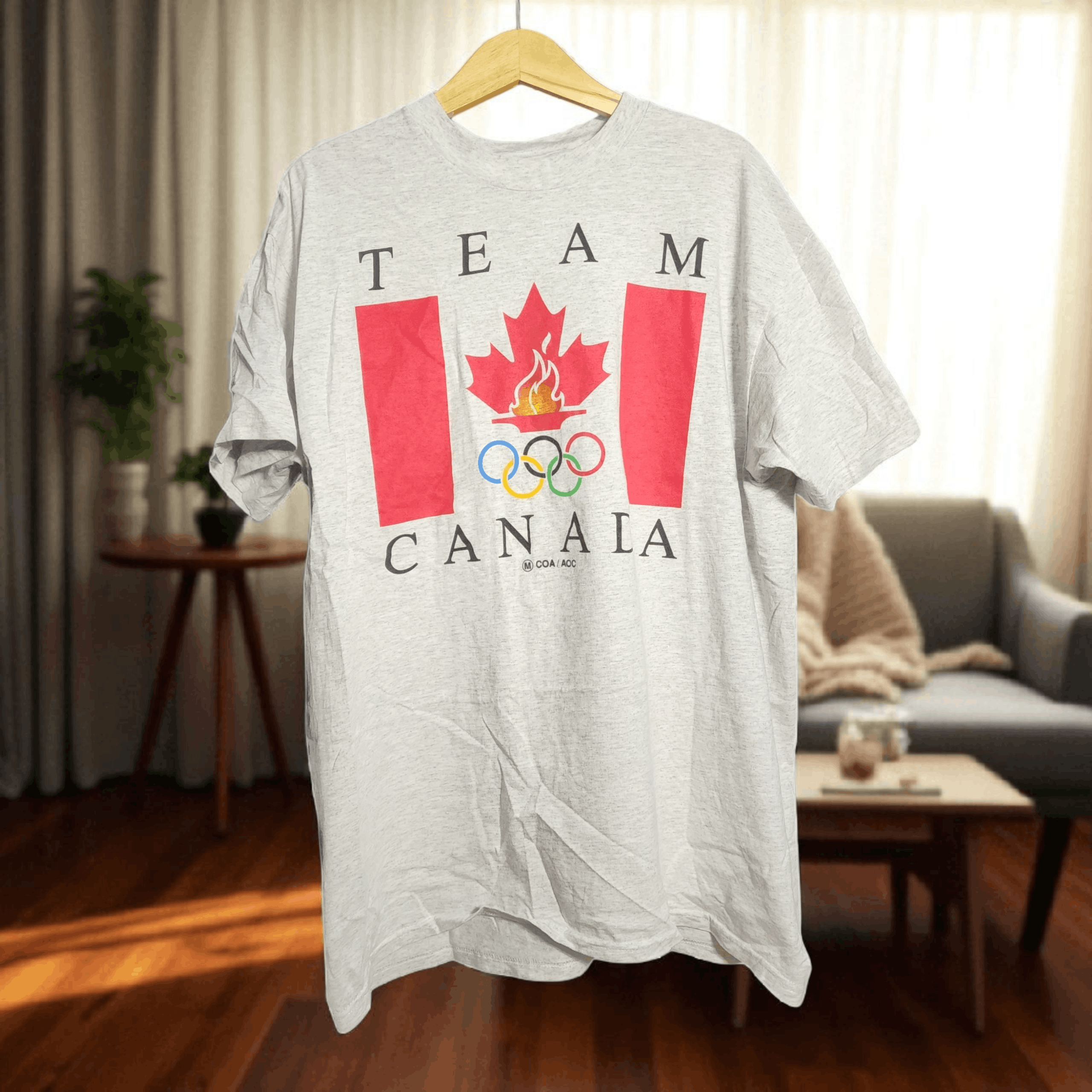 Vintage Rare Vintage 90s Team Canada 🇨🇦 1996 tees Olympic Shirts Size US XL / EU 56 / 4 - 1 Thumbnail