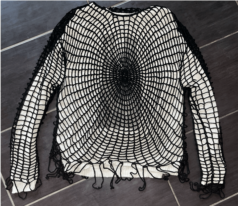 IIMIIY2 wEb double-layer knit sweater