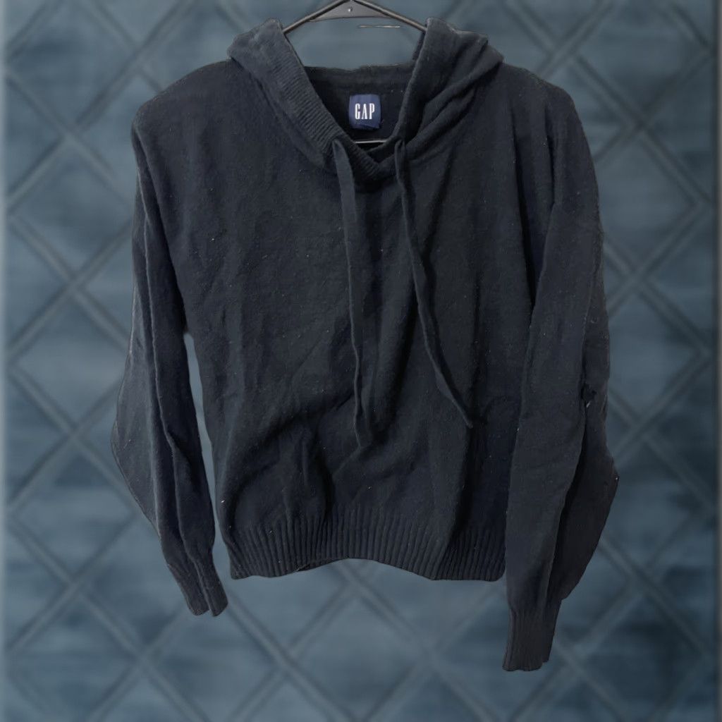 Gap GAP Hoodie Pullover Women’s M Black Cotton Polyester Sweatshirt Regular Women’s Pullover Hoodie Pocket Hooded Crew Neck Size M / US 6-8 / IT 42-44 - 1 Thumbnail