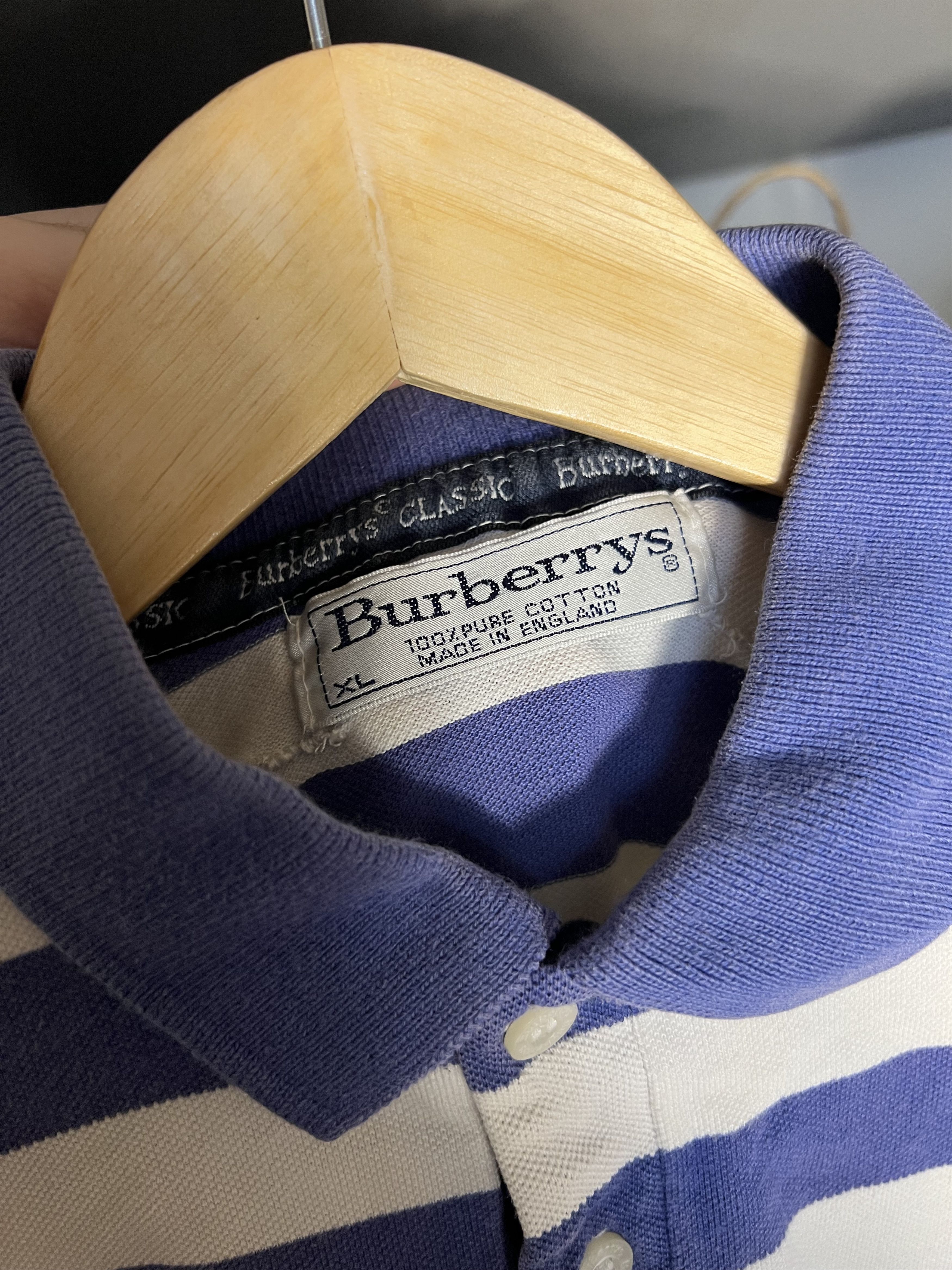 Burberry Vintage Burberry’s London England Classic Casual Polo 90s Size US XL / EU 56 / 4 - 3 Thumbnail