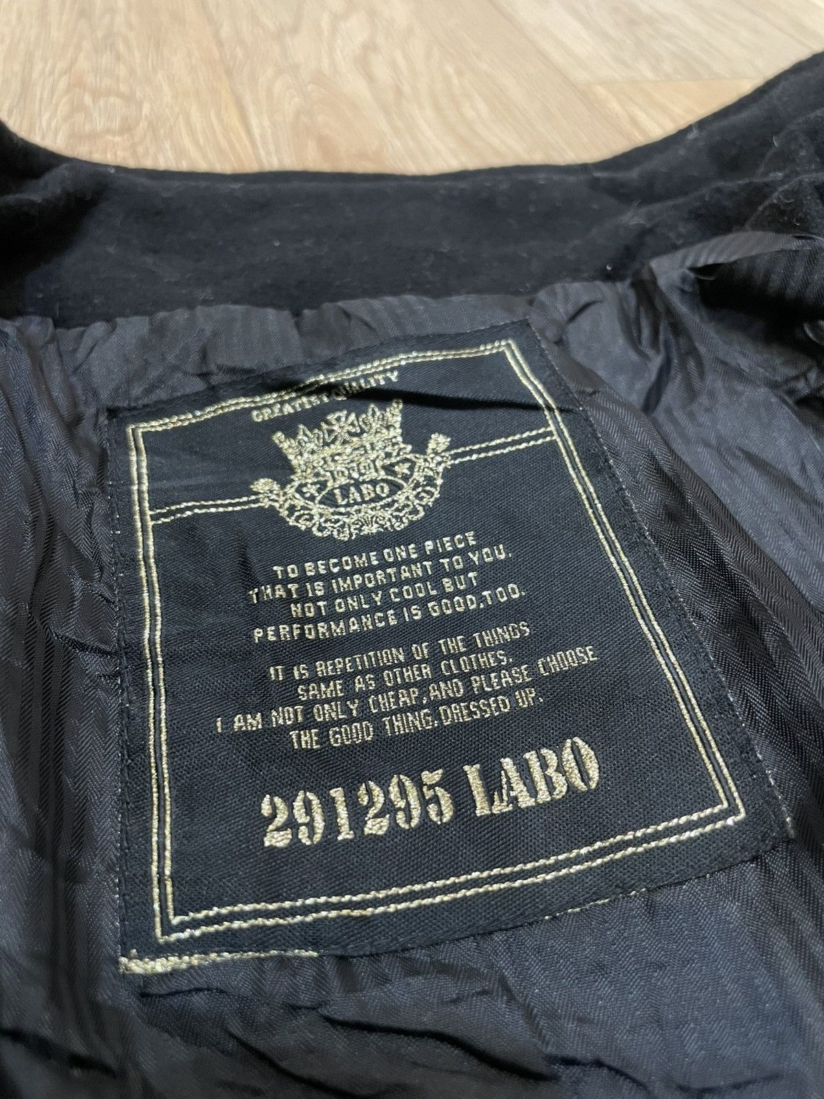 291295=Homme 201295 LABO Black Wool Multi Pocket Field Jacket Size 44 Size US S / EU 44-46 / 1 - 3 Thumbnail