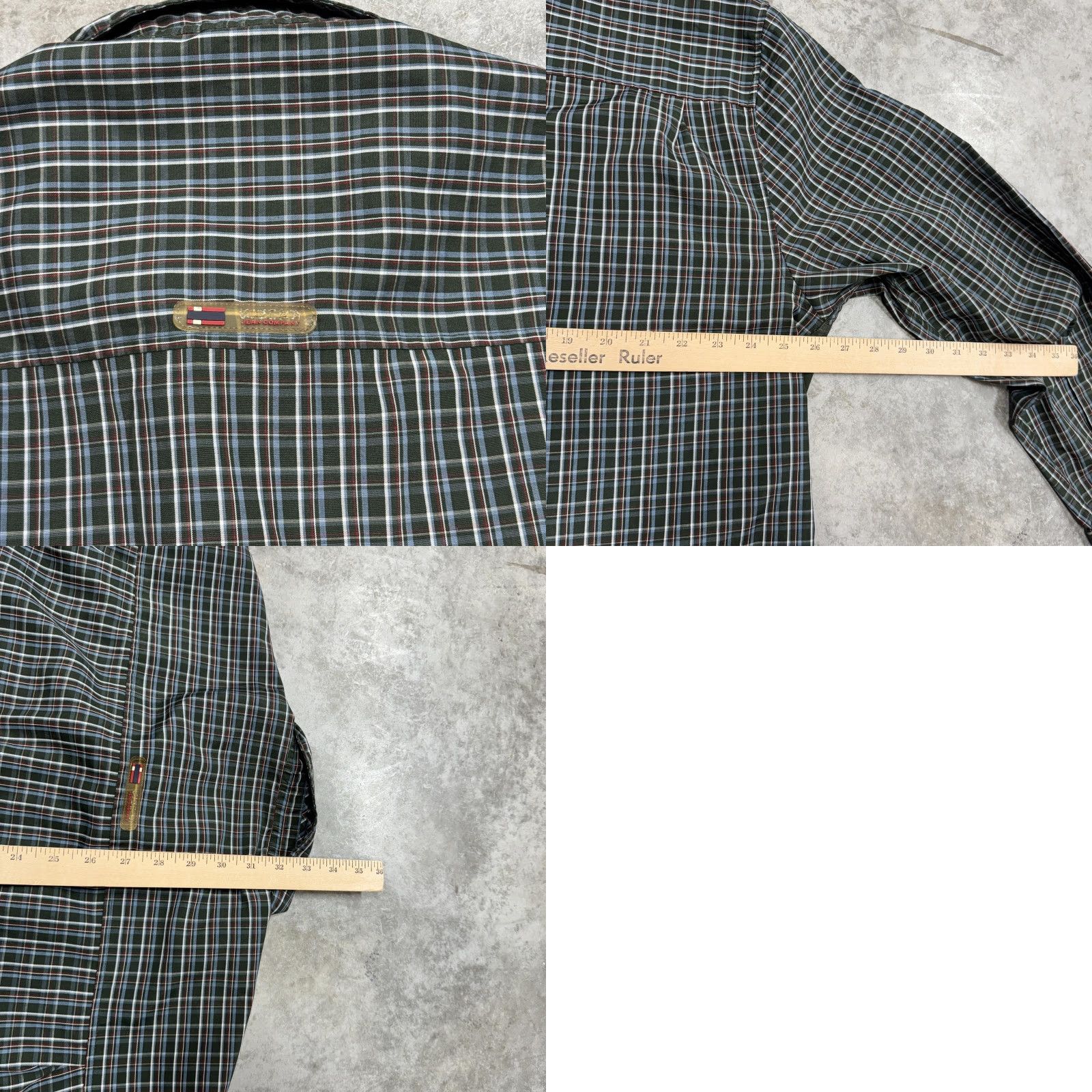 Bugle Boy VINTAGE Bugle Boy Shirt Mens 2XL Green Plaid Button-Up Long Sleeve Pocket Zipper Button - Size US XXL / EU 58 / 5 - 8 Thumbnail