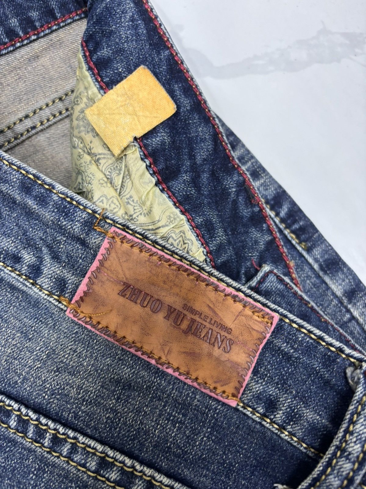 Xander Zhou ZHUO YU DISTRESSED DENIM JEANS Size US 32 / EU 48 - 10 Thumbnail