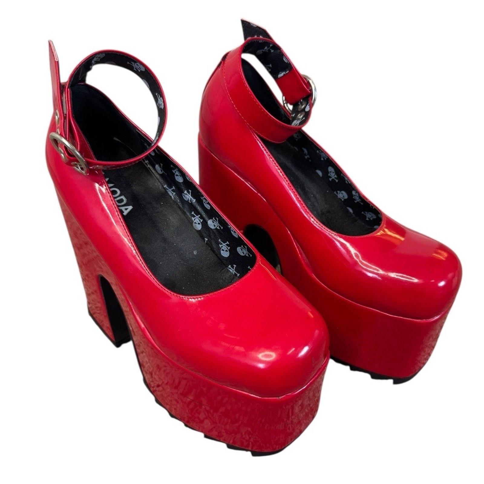 Dolls Kill DOLLSKILL Lamoda Those Days Power Trip Chunky Platform Heels Size US 8 / IT 38 - 2 Thumbnail