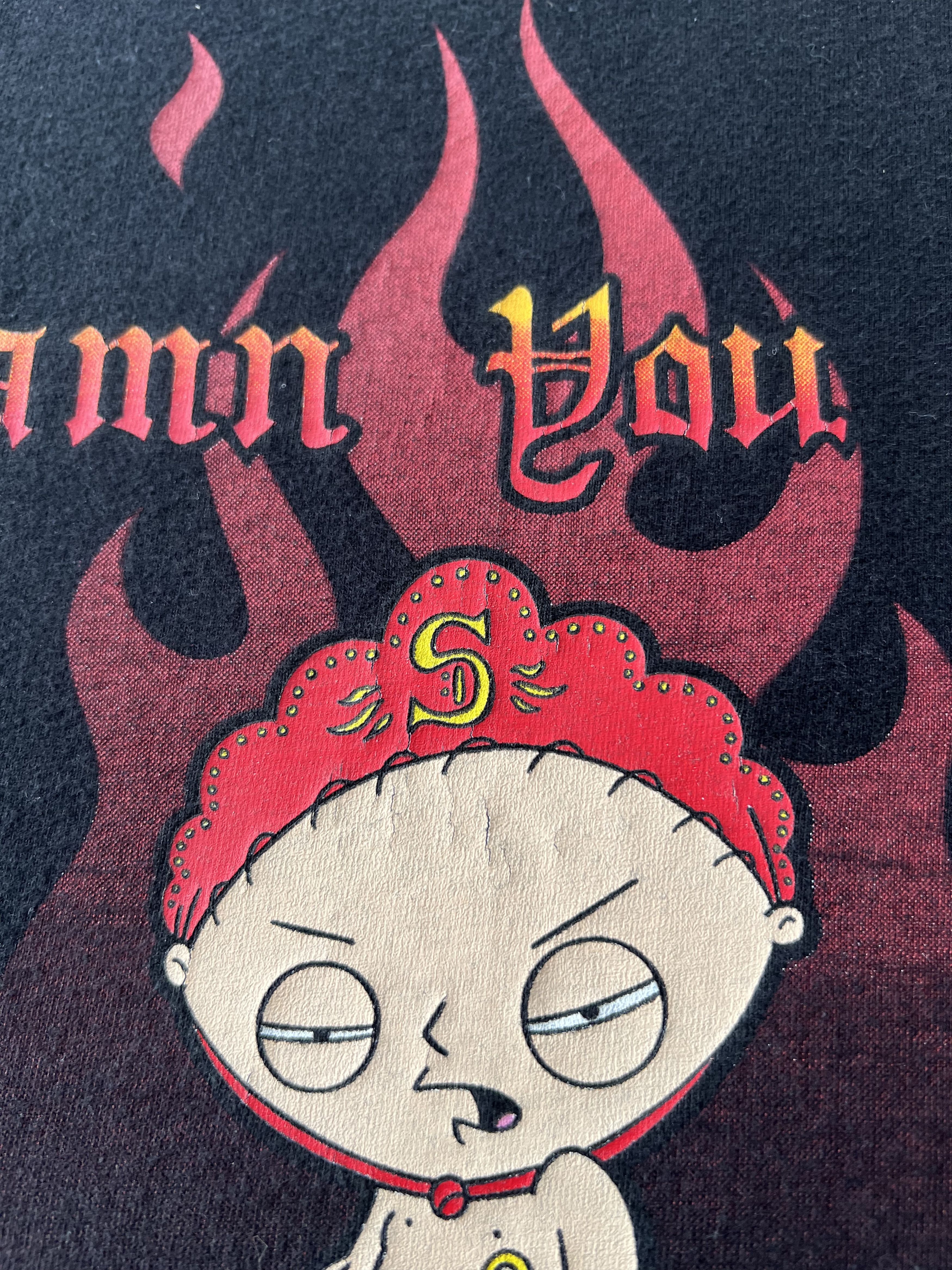 Cartoon Network Vintage 2003 Family Guy Stewie Damn You All Cartoon T-shirt Size US XL / EU 56 / 4 - 4 Thumbnail