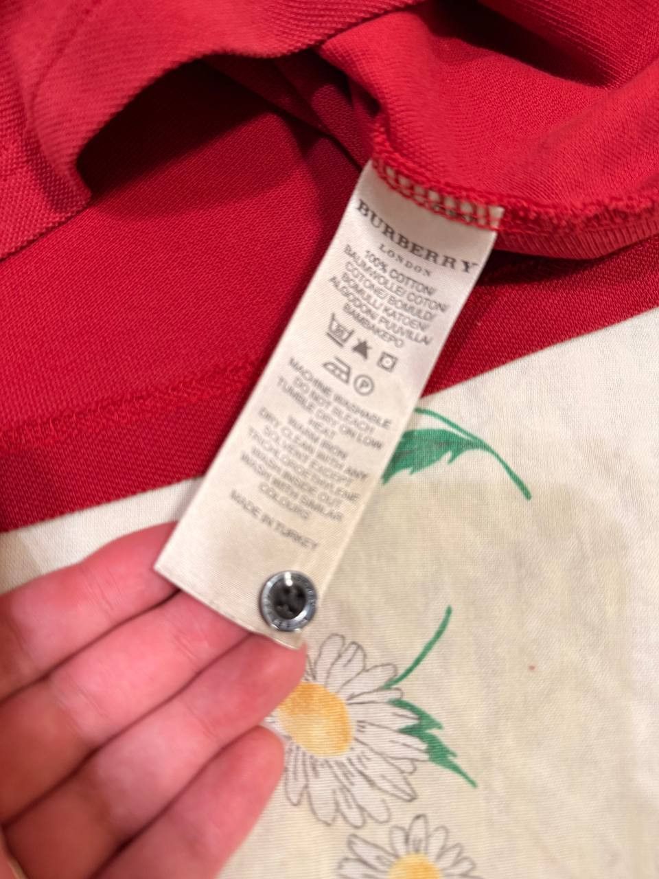 Burberry Burberry London Nova Check Slim Fit Red Polo Shirt Condition Size US M / EU 48-50 / 2 - 11 Thumbnail