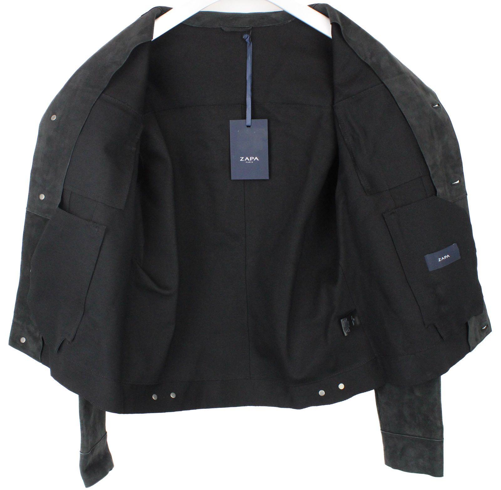 ZAPA ZAPA Jacket Men UK 38 Leather Rigid Buttons Faded Trucker Size US M / EU 48-50 / 2 - 3 Thumbnail