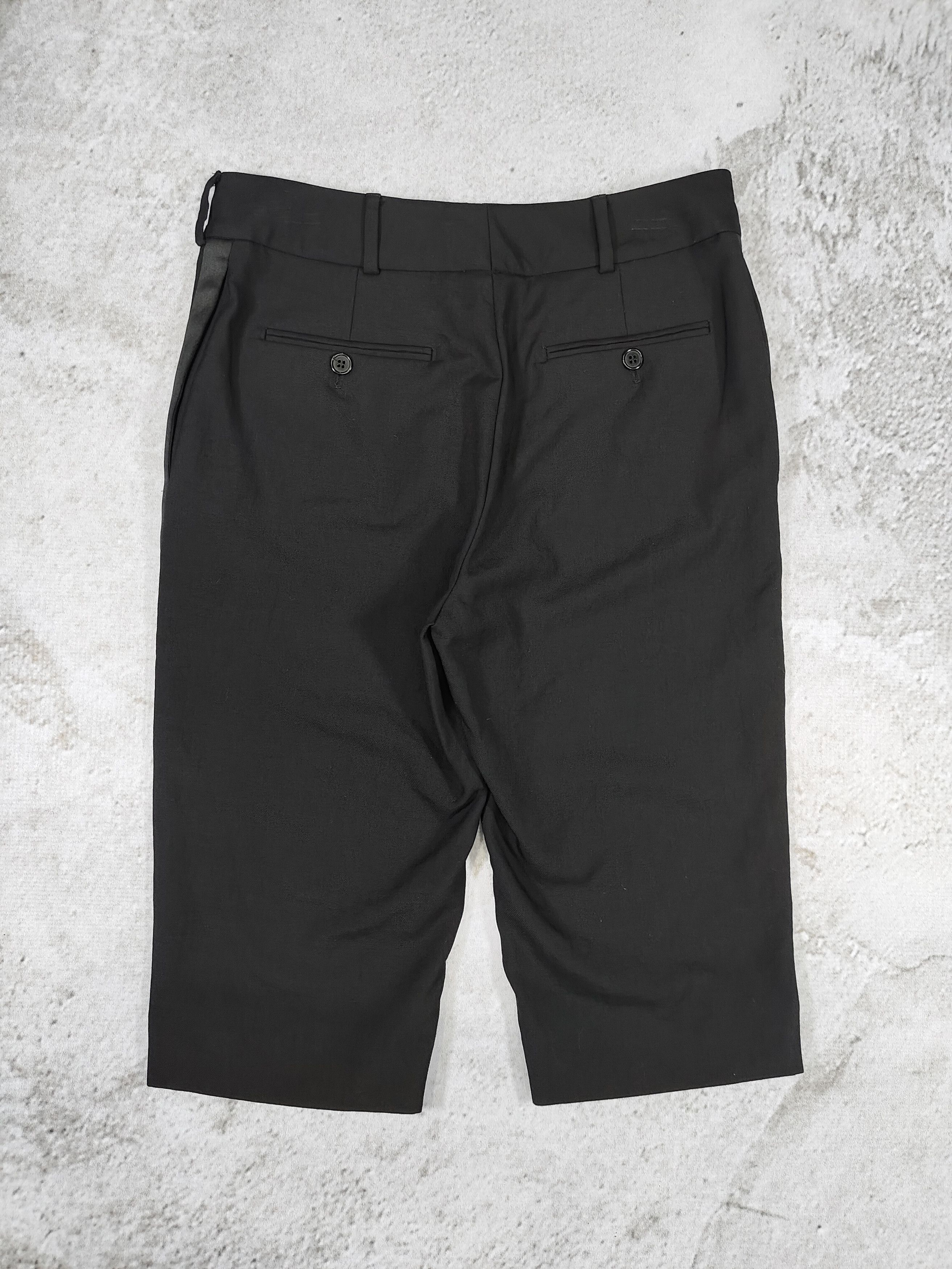 Saint Laurent Paris FW17 Saint Laurent- Bermuda Tuxedo Striped Wool Shorts Size 29" - 7 Thumbnail