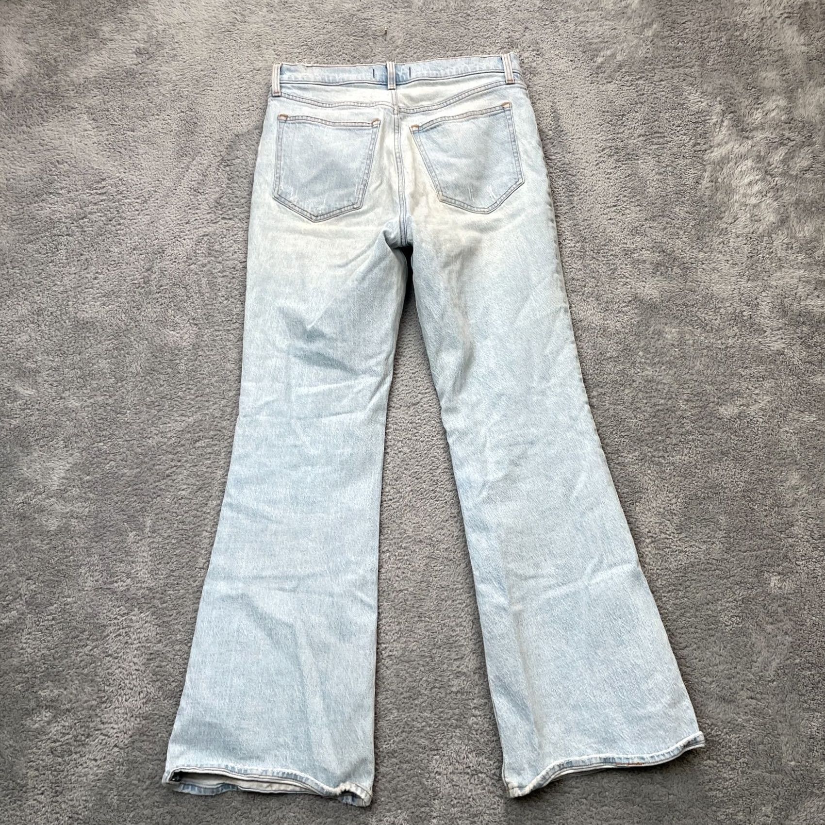 Abercrombie & Fitch VINTAGE Abercrombie & Fitch Jeans Womens 10R Blue High Rise Flare 32in Inseam 5-Pocket Denim Mens? Womens Size 24" / US 00 / IT 34 - 2 Thumbnail