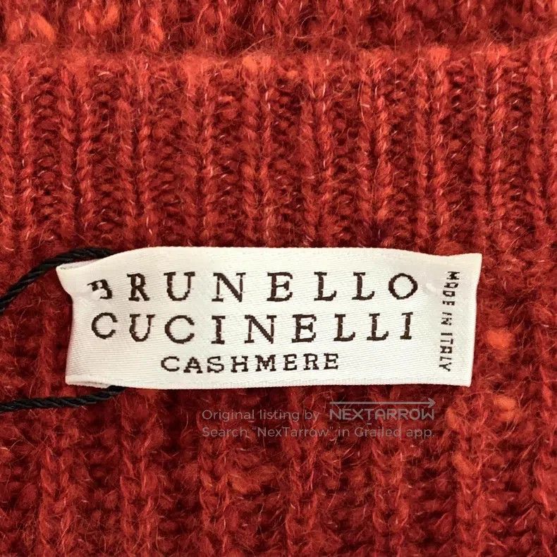 Brunello Cucinelli Brunello Cucinelli Red Wool Crewneck Long Sleeve Knit Swea Size M / US 6-8 / IT 42-44 - 5 Thumbnail