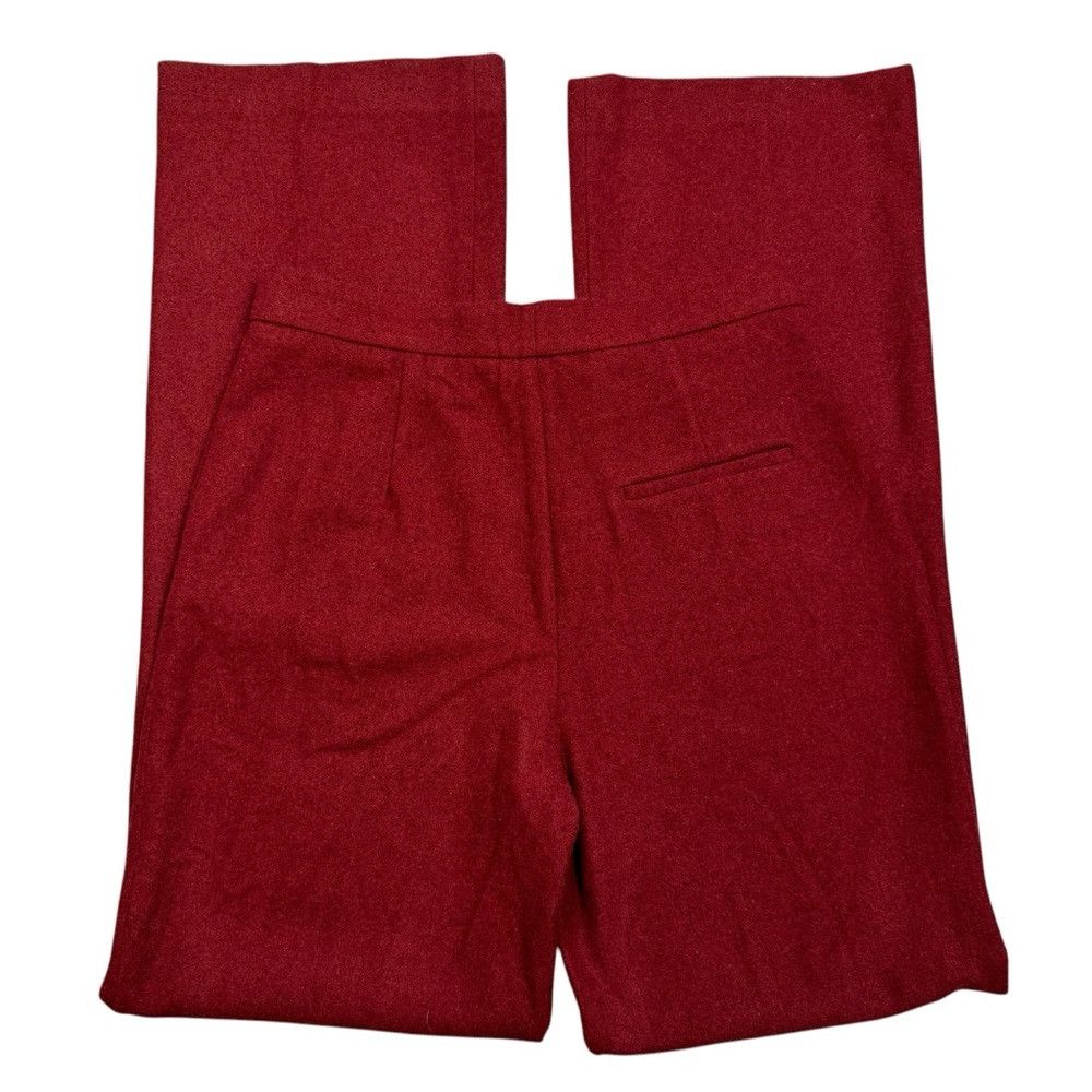 Mango New MANGO Women's Wool Red Pants Size 6 Size 28" / US 6 / IT 42 - 5 Thumbnail
