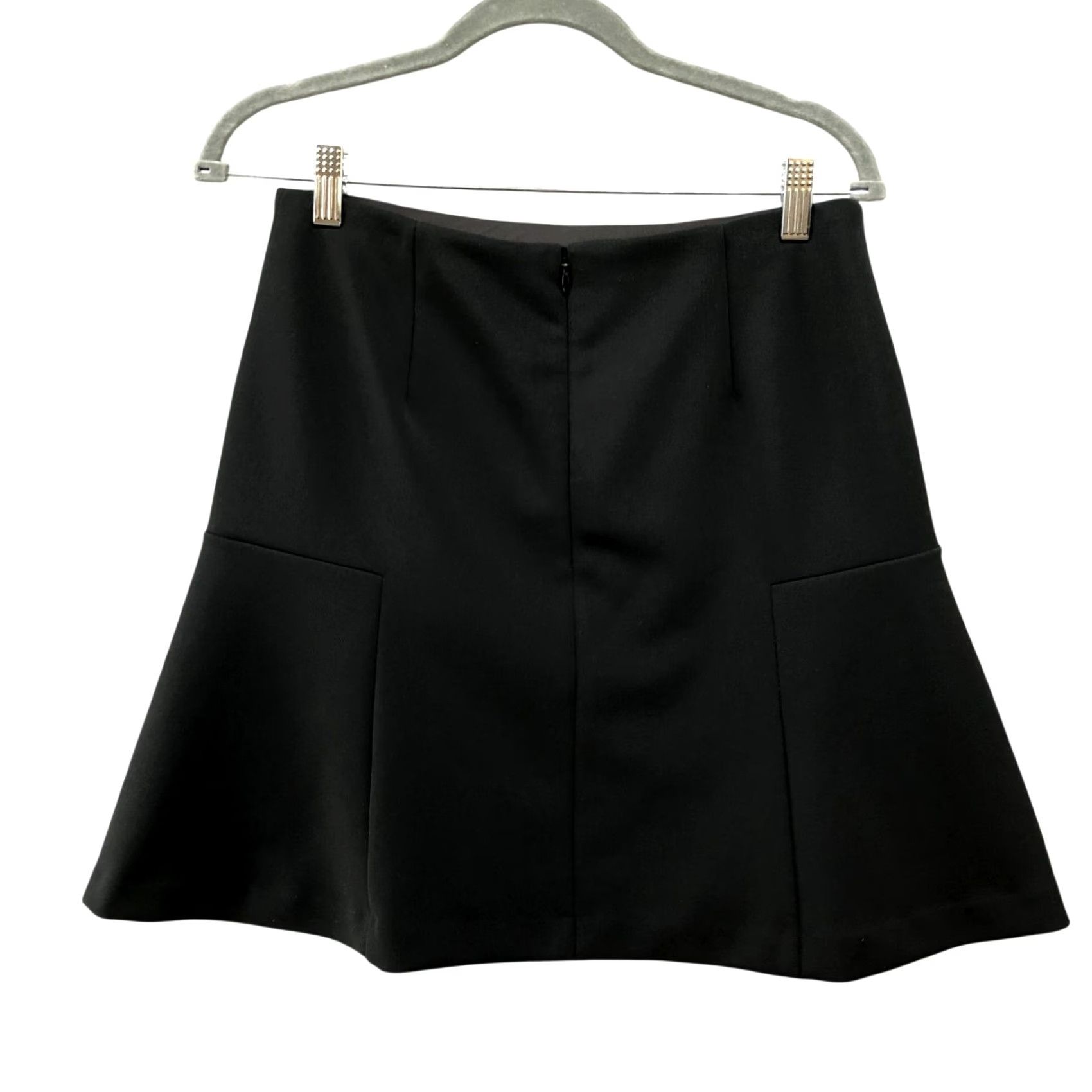 Ann Taylor Ann Taylor Black Mini Skirt Womens 2 High Rise Flare Skirt Formal Career Dressy Workwear Size 26" / US 2 / IT 38 - 2 Thumbnail