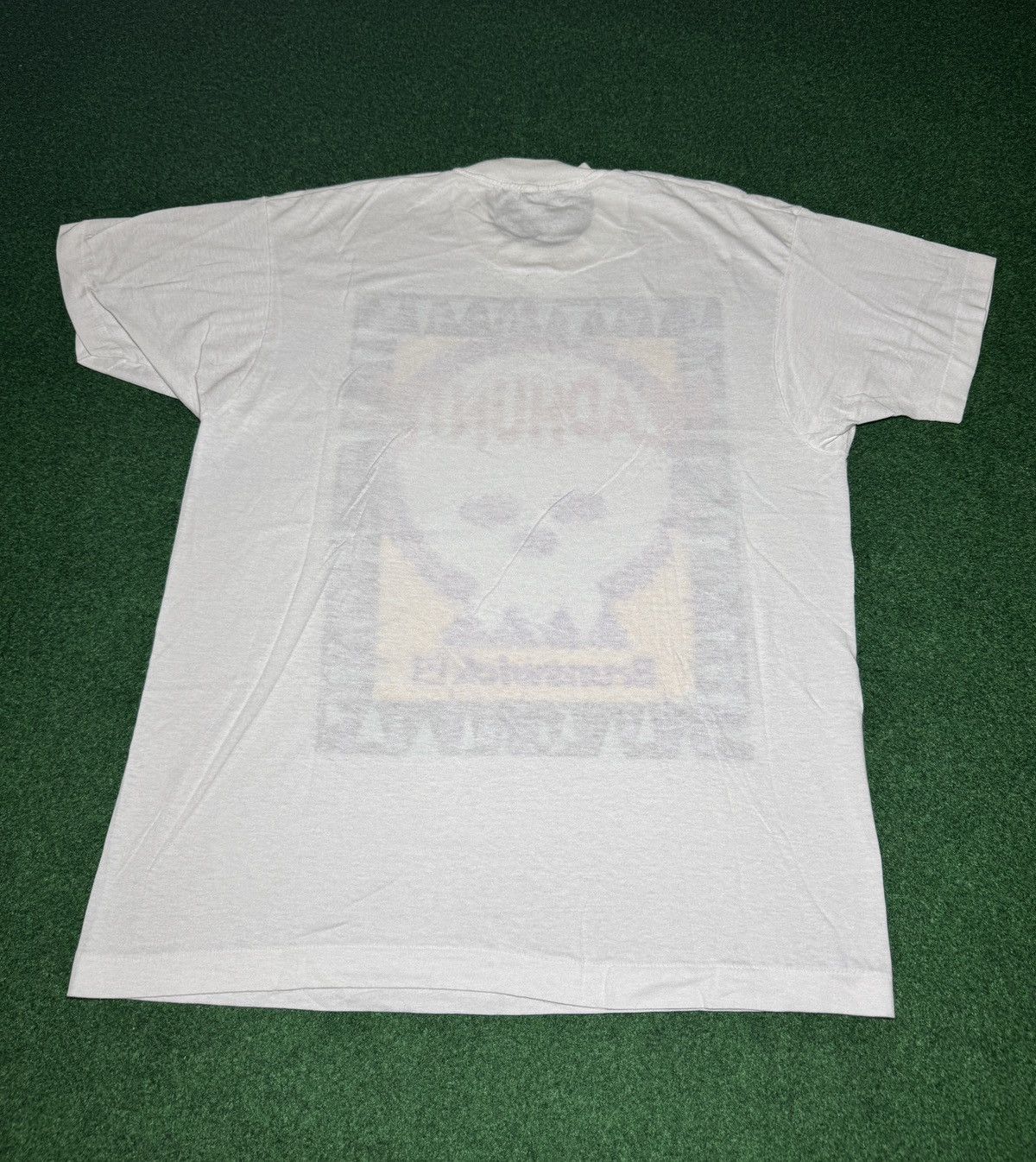 Vintage Vintage Head Hunter New Brunswick Bowling Ball Skull T Shirt Size US XL / EU 56 / 4 - 4 Thumbnail