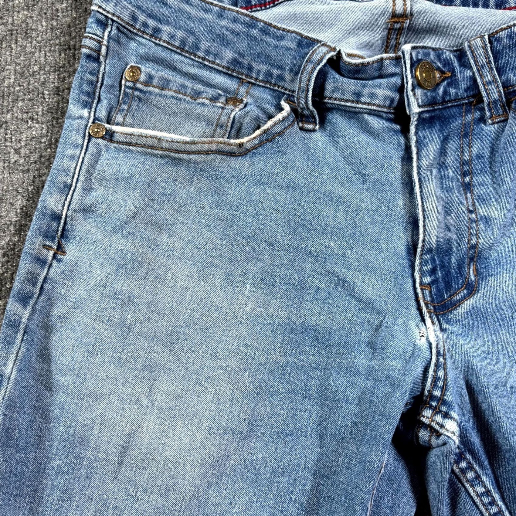 Izod IZOD Straight Jeans Men's 32x32 Blue Denim Faded Workwear Stretch Travel Shirt Size US 32 / EU 48 - 3 Thumbnail