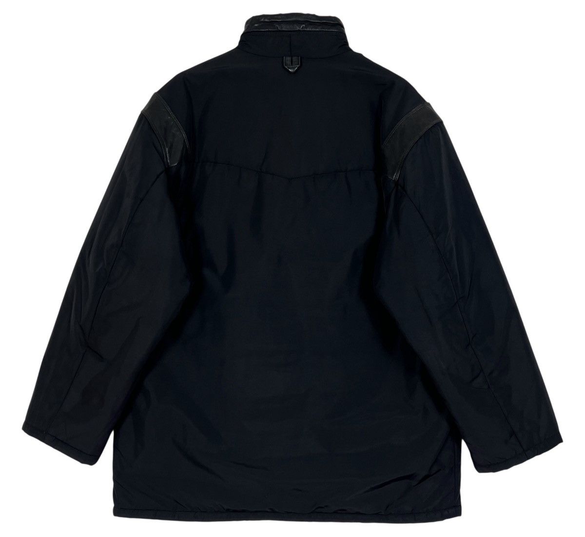 Gimo's Vintage Gimo’s Technical Jacket Black Leather Designer Coat Size US L / EU 52-54 / 3 - 2 Thumbnail