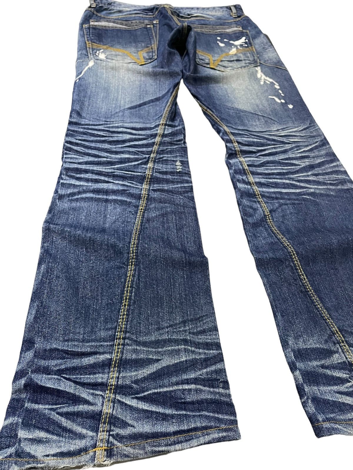 HIDEAWAYS × Hysteric Glamour Hideaway Nicole Muddy Wash Heavy Whiskers Flared Jeans Size US 30 / EU 46 - 13 Thumbnail