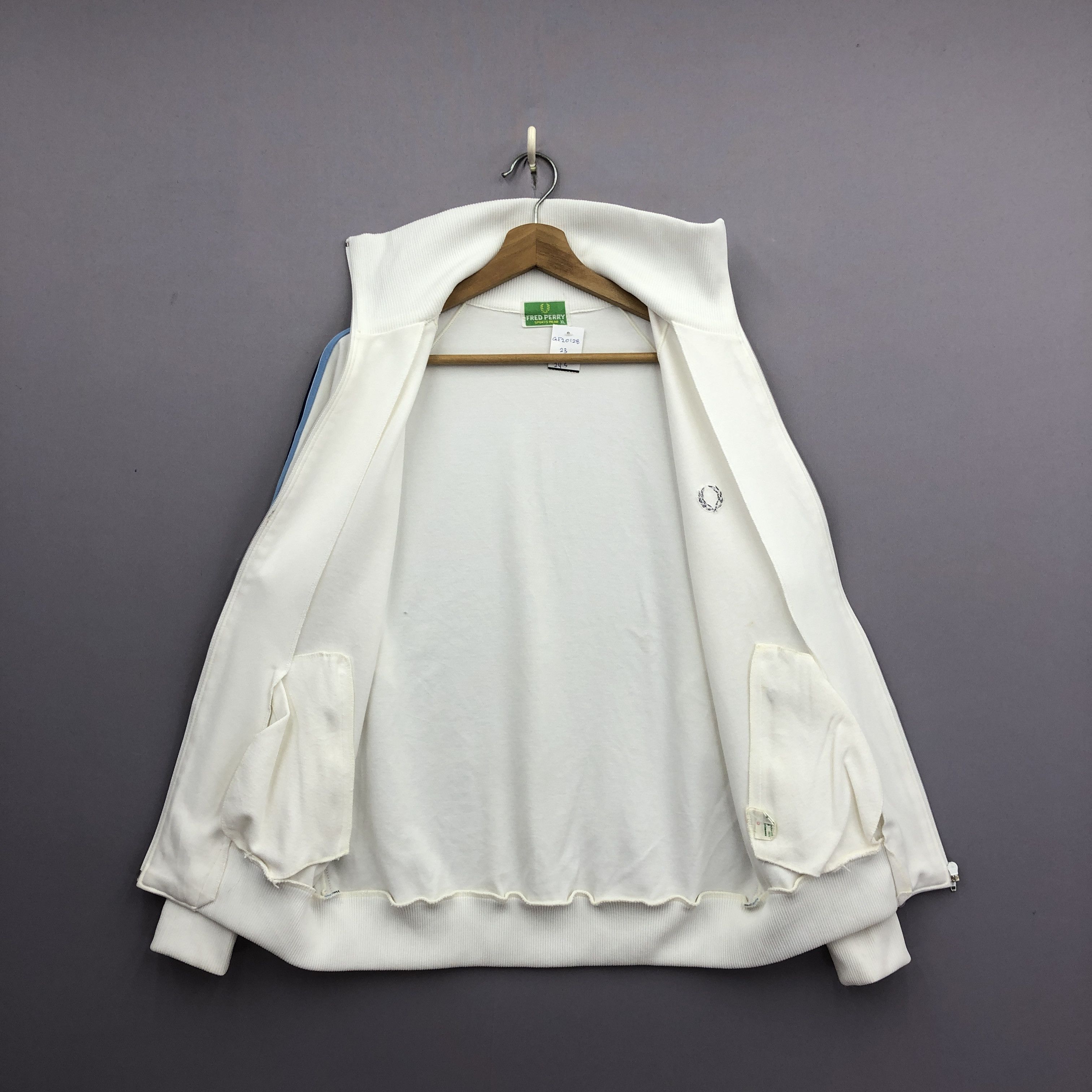 Fred Perry × Vintage Vintage Fred Perry Sweater Zipper Track Top Sweatshirt Size US L / EU 52-54 / 3 - 5 Thumbnail