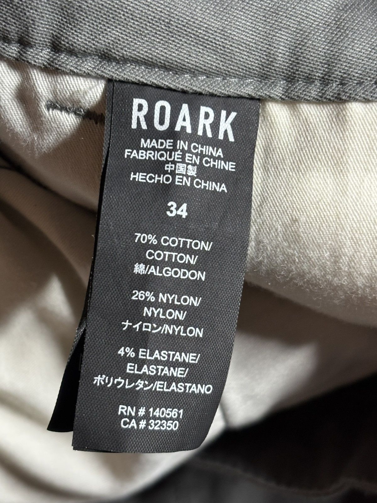 Roark Roark Porter 3.0 Embroidered Chino Skeleton Men 34 R 35x31.5 Size US 34 / EU 50 - 8 Thumbnail