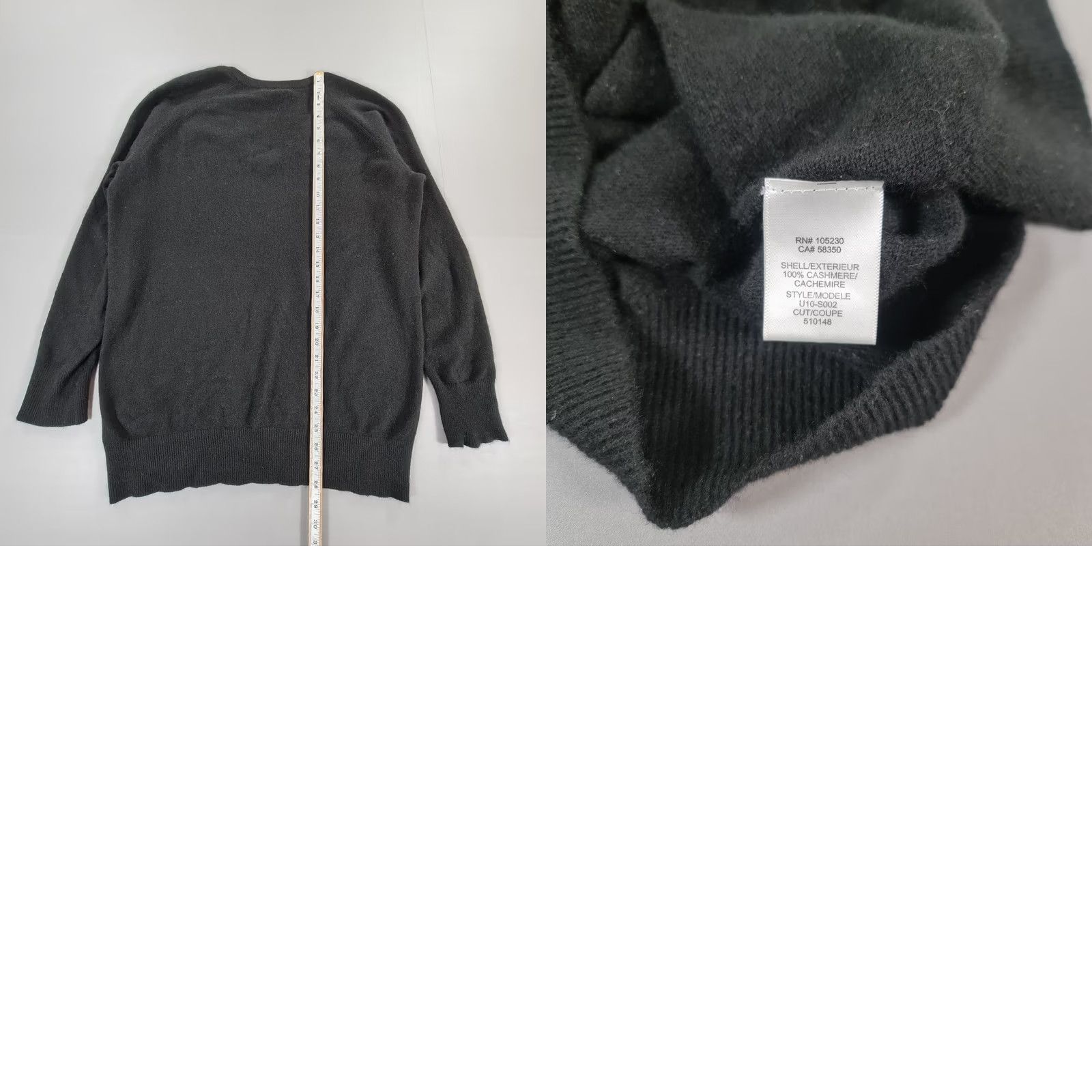 Equipment Equipment Jumper Womens Black Medium 100% Cashmere Pullover Knitted Tight-Nit V-Neck Casual Winter Modern throwback? Size M / US 6-8 / IT 42-44 - 8 Thumbnail