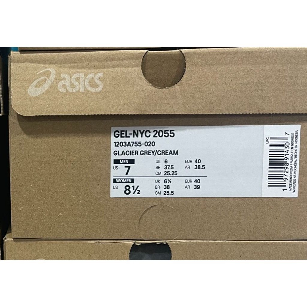 Asics Asics Gel NYC 2055 Glacier Grey Cream UNISEX WOMENS 8.5US Size US 8.5 / IT 38.5 - 6 Thumbnail