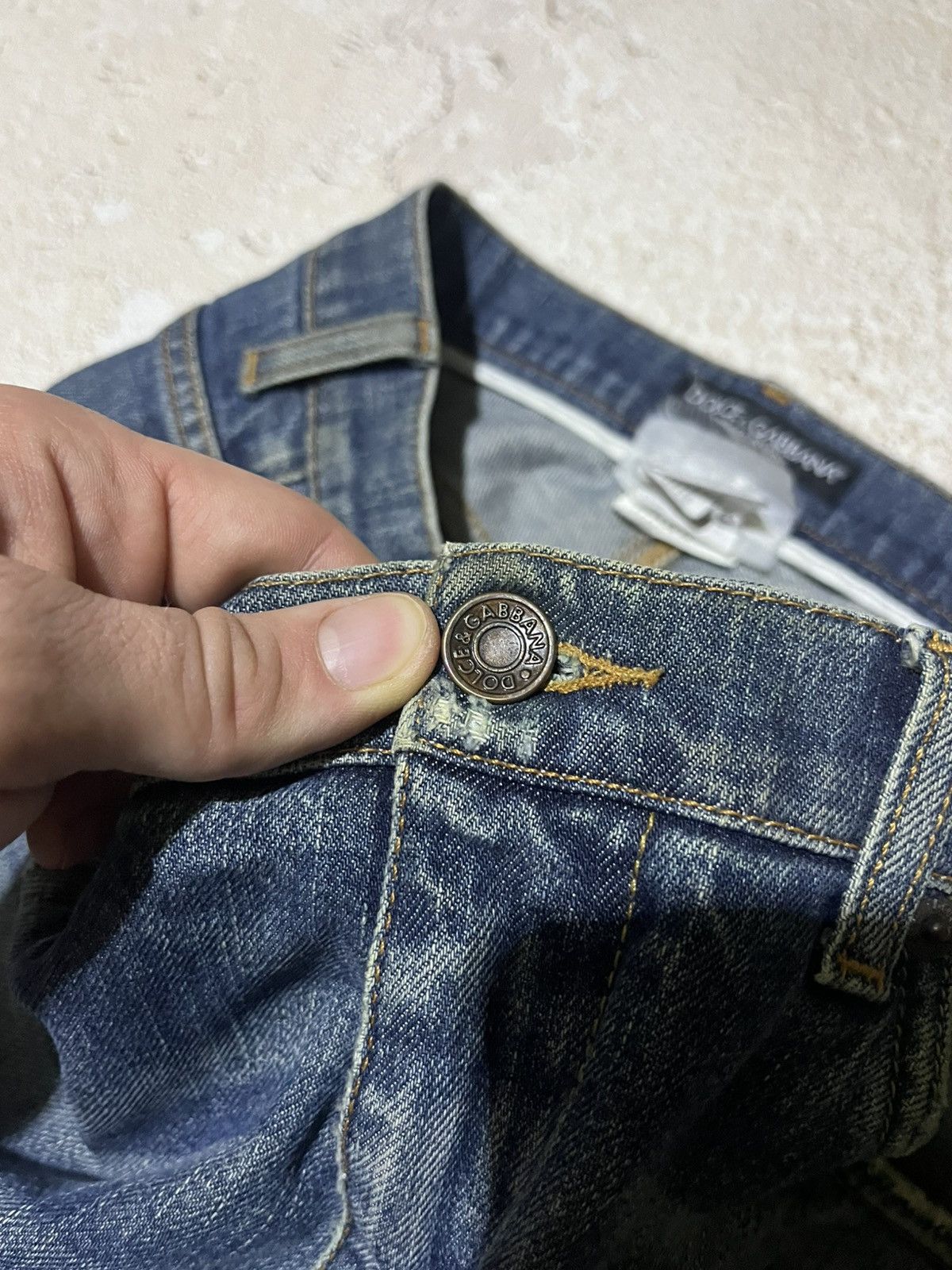 Dolce & Gabbana Dolce & Gabbana Archive Faded Blue Denim Jeans Y2K Size US 33 - 8 Thumbnail