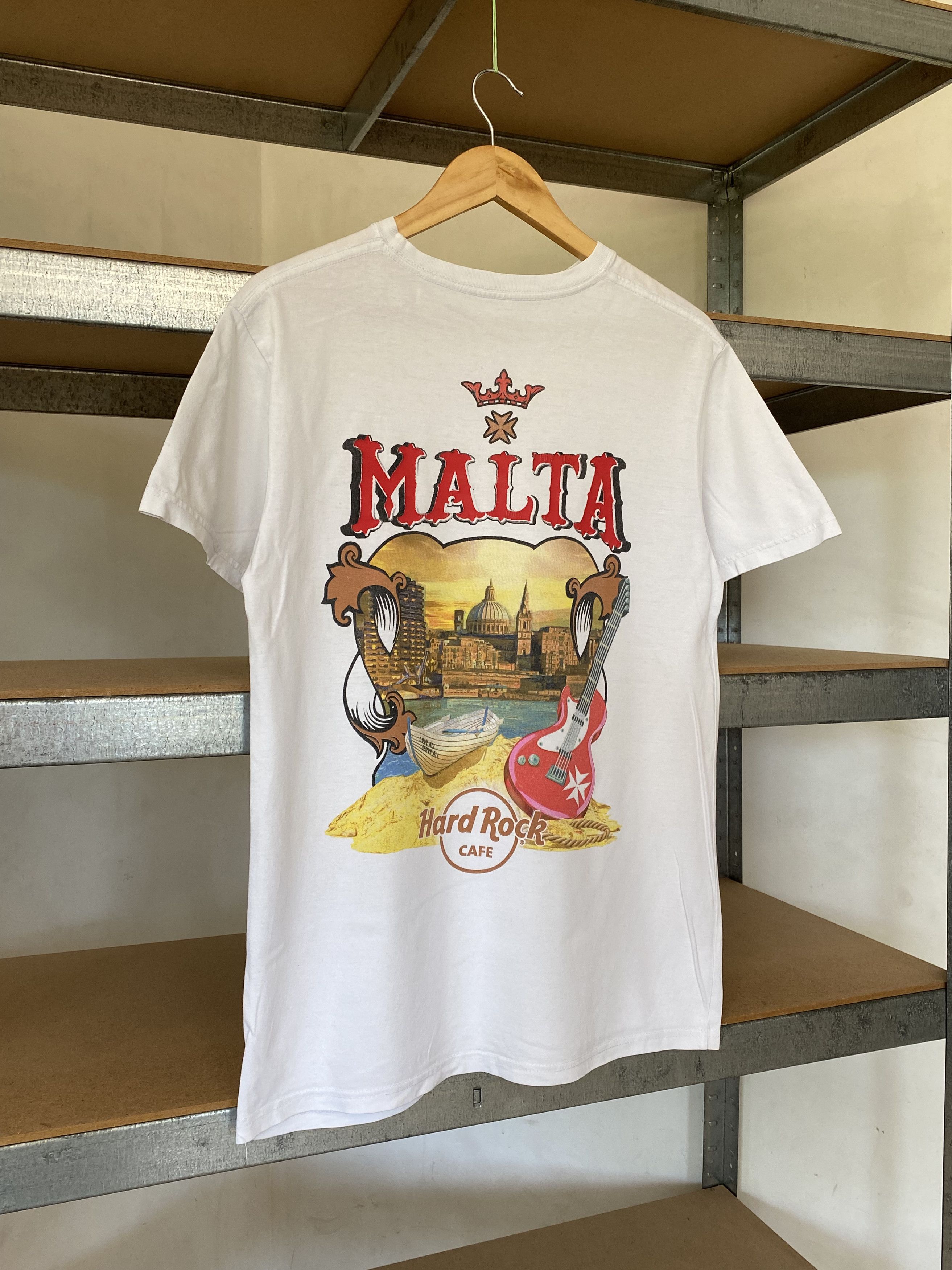 Hard Rock Cafe Hard Rock Cafe Vintage 2000s Malta White T-shirt Size US M / EU 48-50 / 2 - 11 Thumbnail