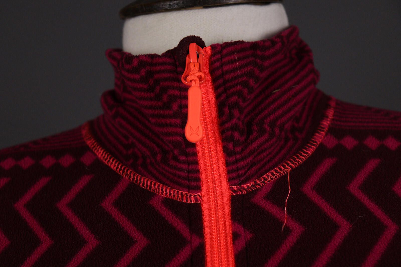 Designer Kari Traa Colorful Geometric Full Zip Fleece Jacket Size S Size L / US 10 / IT 46 - 5 Thumbnail