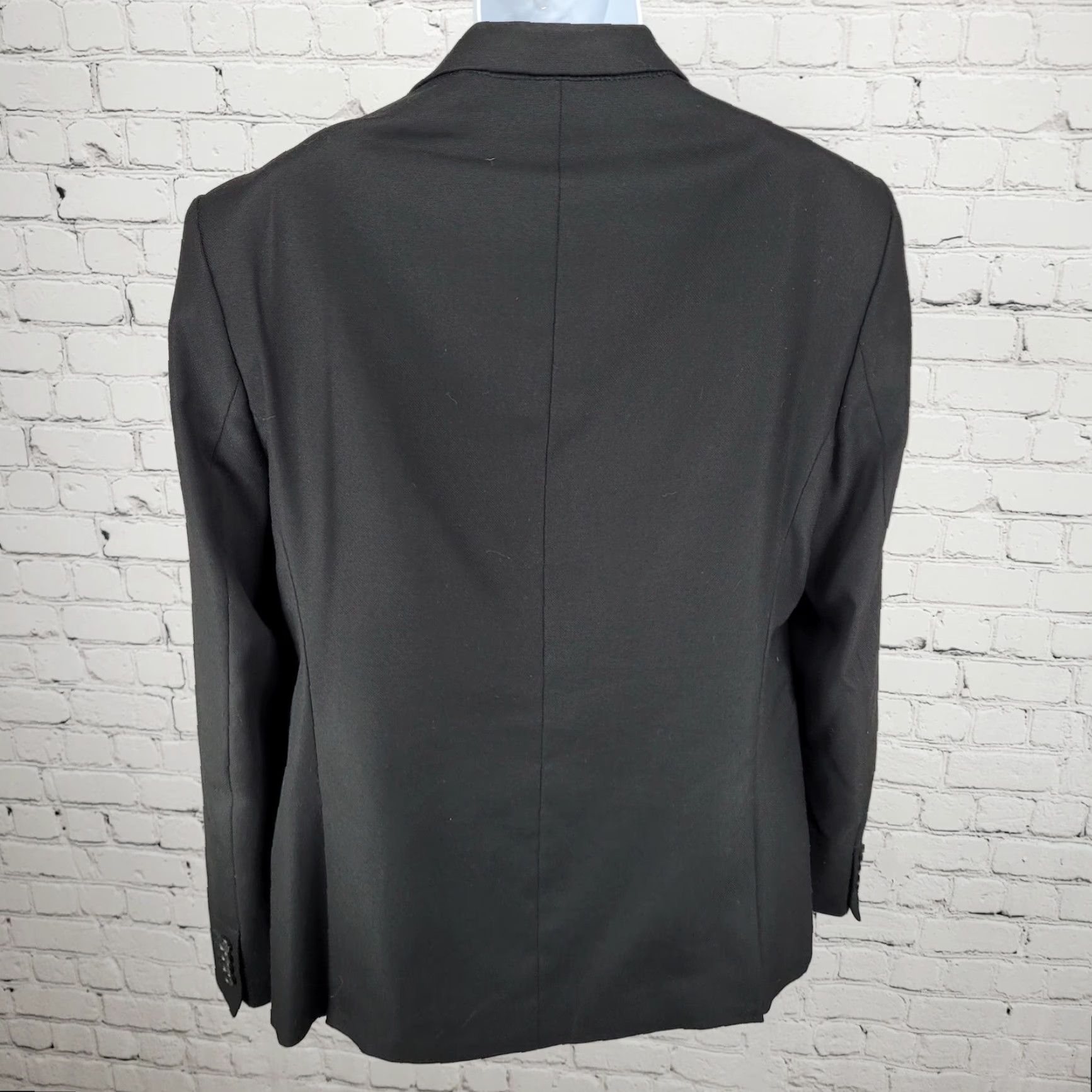 Zara Zara Blazer Jacket Black 1 Button Notch Double Vented 40 Blazer Men Formal Sport Coat 2 Piece Size 40R - 2 Thumbnail