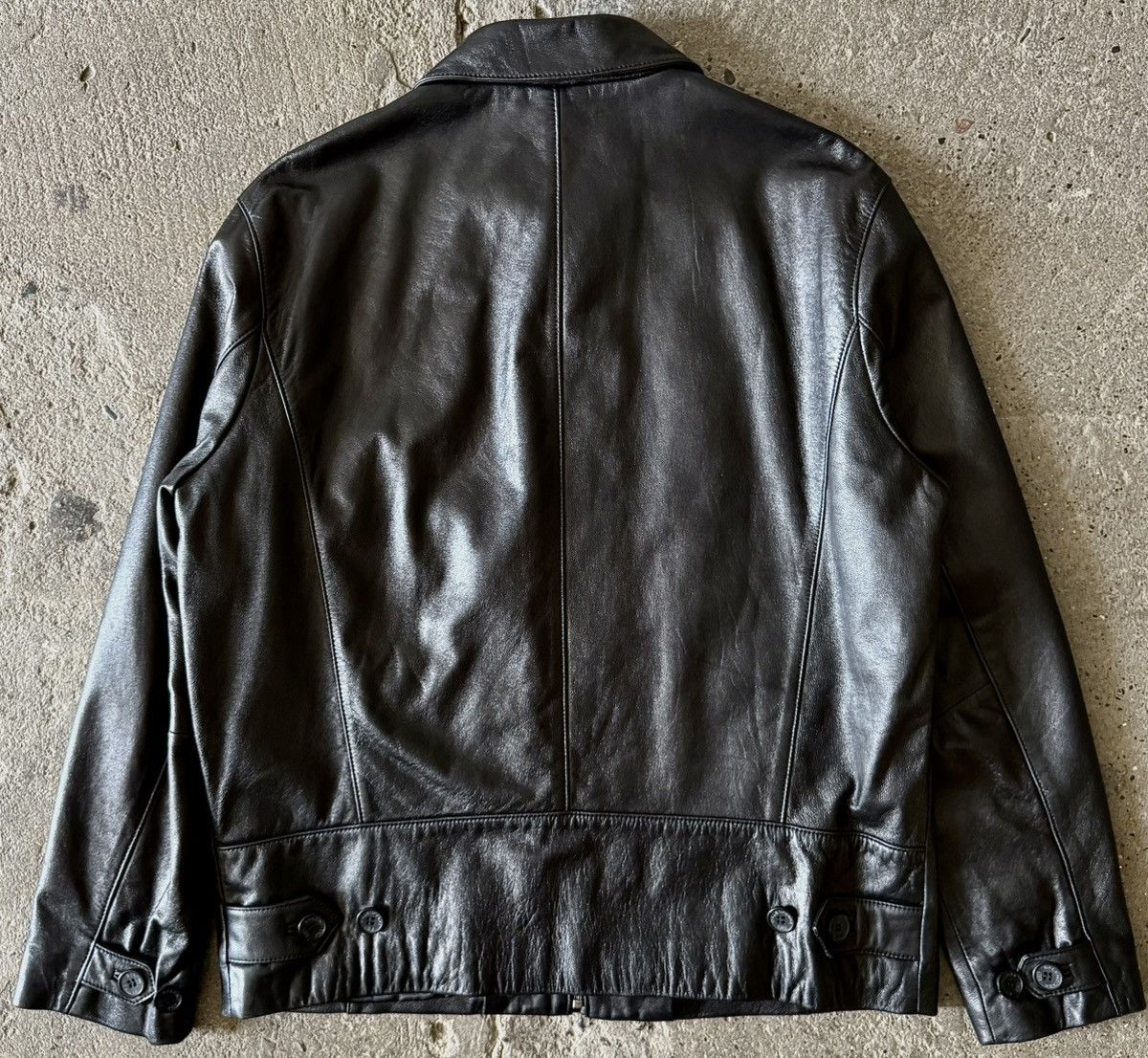 Balenciaga Balenciaga - 1997 -Nicolas Ghesquière -Zip Up Leather Jacket Size US L / EU 52-54 / 3 - 14 Thumbnail