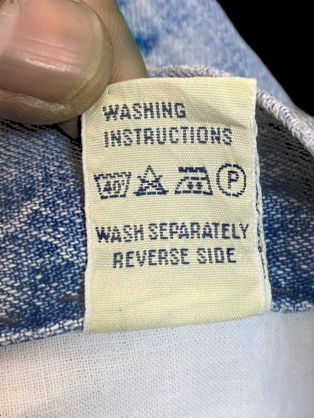Mason's Vintage Masons by Silver Stone Faded Wash Distressed Jeans Size US 30 / EU 46 - 23 Thumbnail