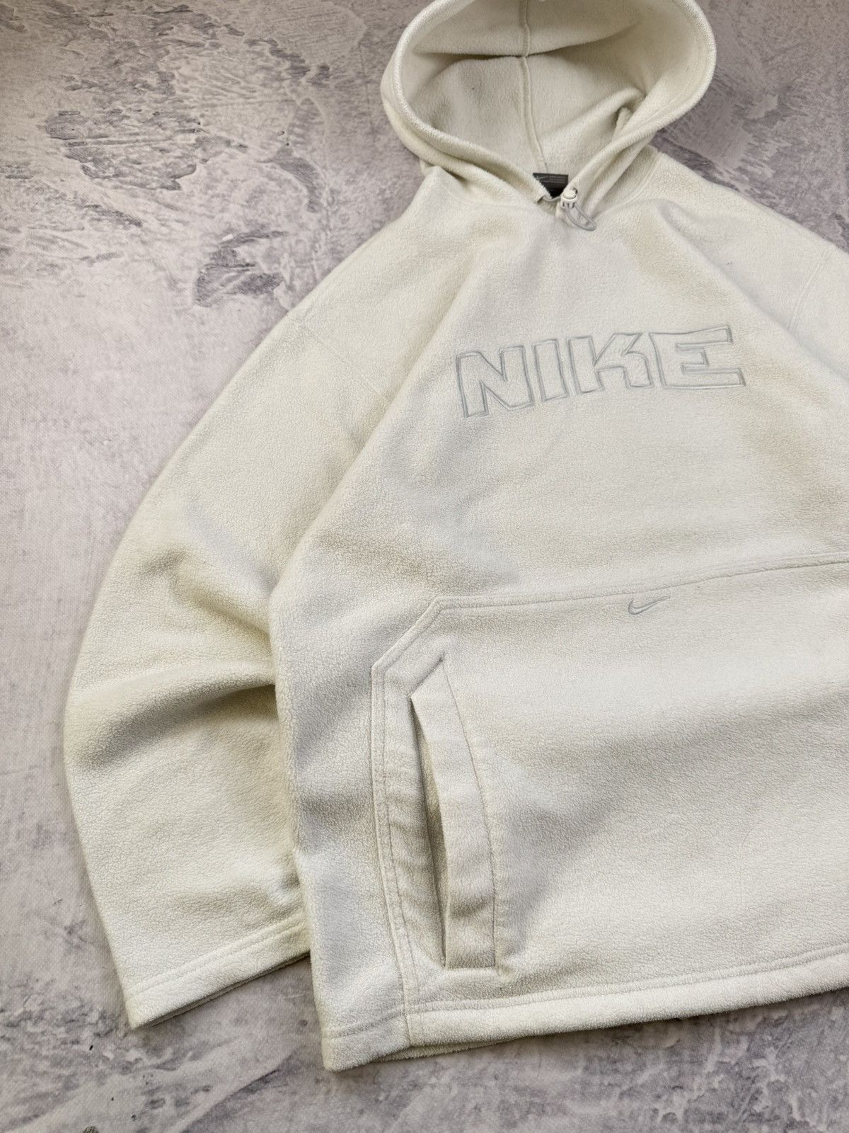 Nike × Vintage NIKE TEDDY FLEECE VINTAGE CENTER OVERSIZE BOXY SWEATSHIRT Size US M / EU 48-50 / 2 - 2 Thumbnail