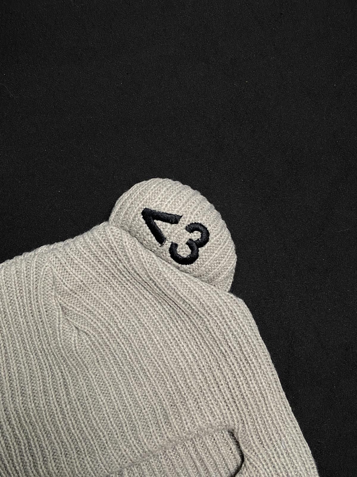 Japanese Brand Rare Box Boys Retro Hearts Gray Balaclava Ski Mask OS Size ONE SIZE - 3 Thumbnail