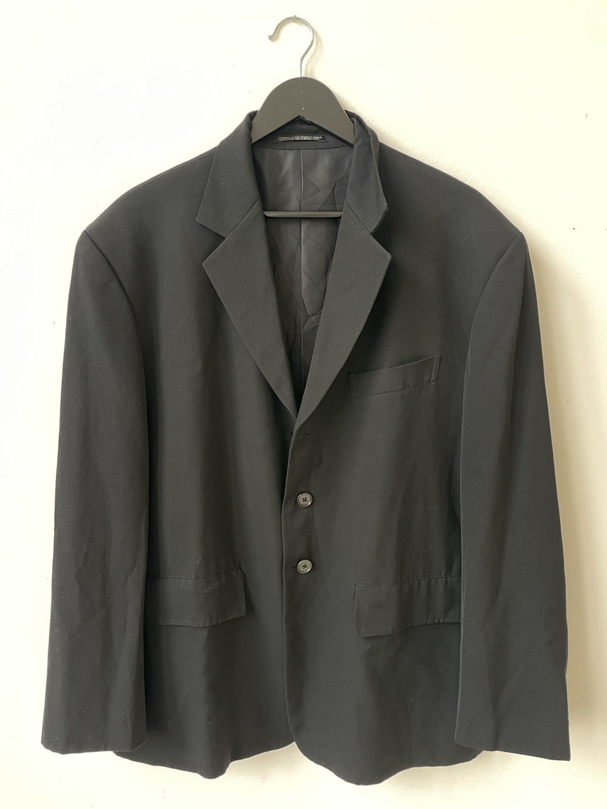 Yohji Yamamoto Yohji Yamamoto AW1998 Pour Homme Wool Blazer Japan Size 44R - 5 Thumbnail