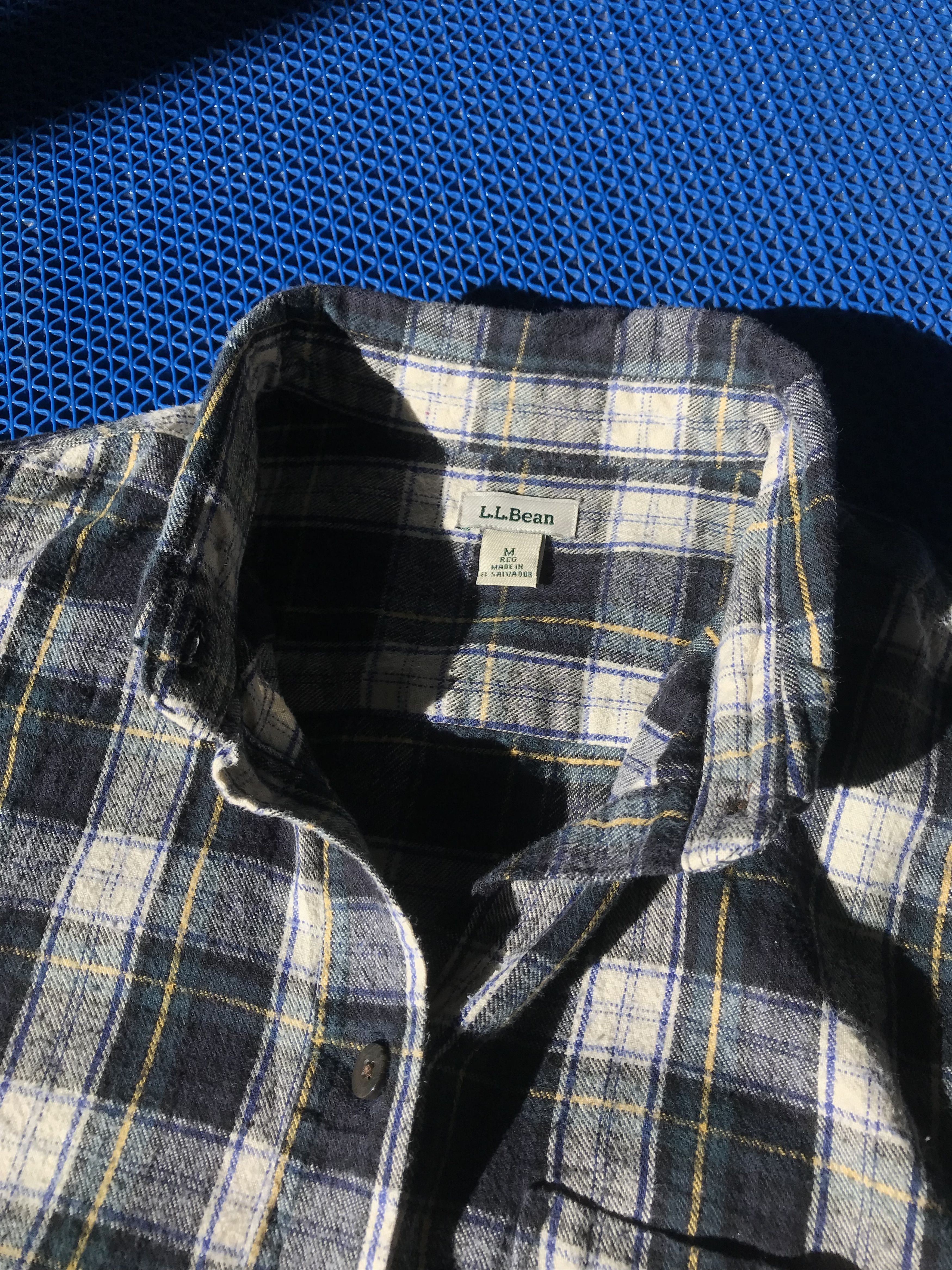 L.L. Bean Vintage LL Bean Flannel shirt plaid tartan green black Size US S / EU 44-46 / 1 - 8 Thumbnail