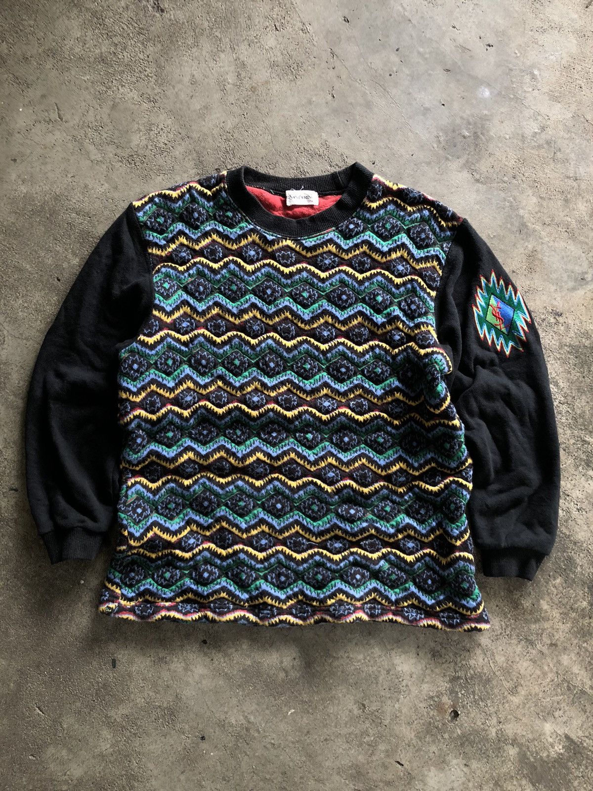 image of Saint Laurent Paris x YVES Saint Laurent Vintage YVES Saintlaurent Knitwear Navajo Motif, Women's (