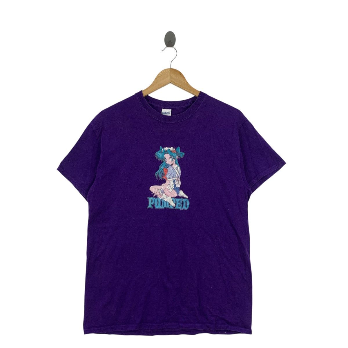 Vintage Vintage PUMPED HOOK UPS Skateboard Anime Tee Shirt Top Size US M / EU 48-50 / 2 - 3 Thumbnail