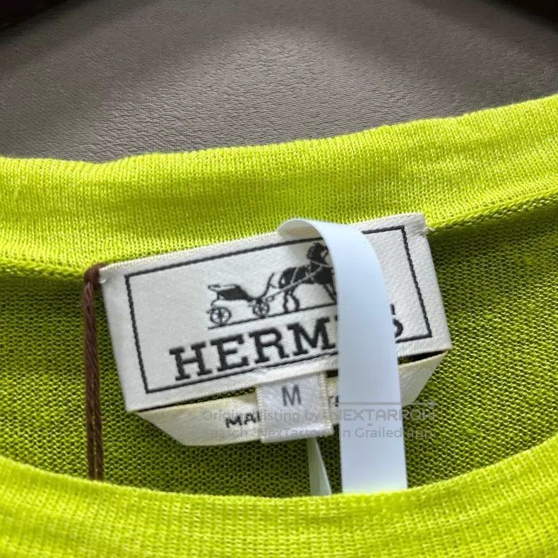 Hermes Hermes Colorblock Mixed Fabric Knit Short Sleeve Size US M / EU 48-50 / 2 - 3 Thumbnail