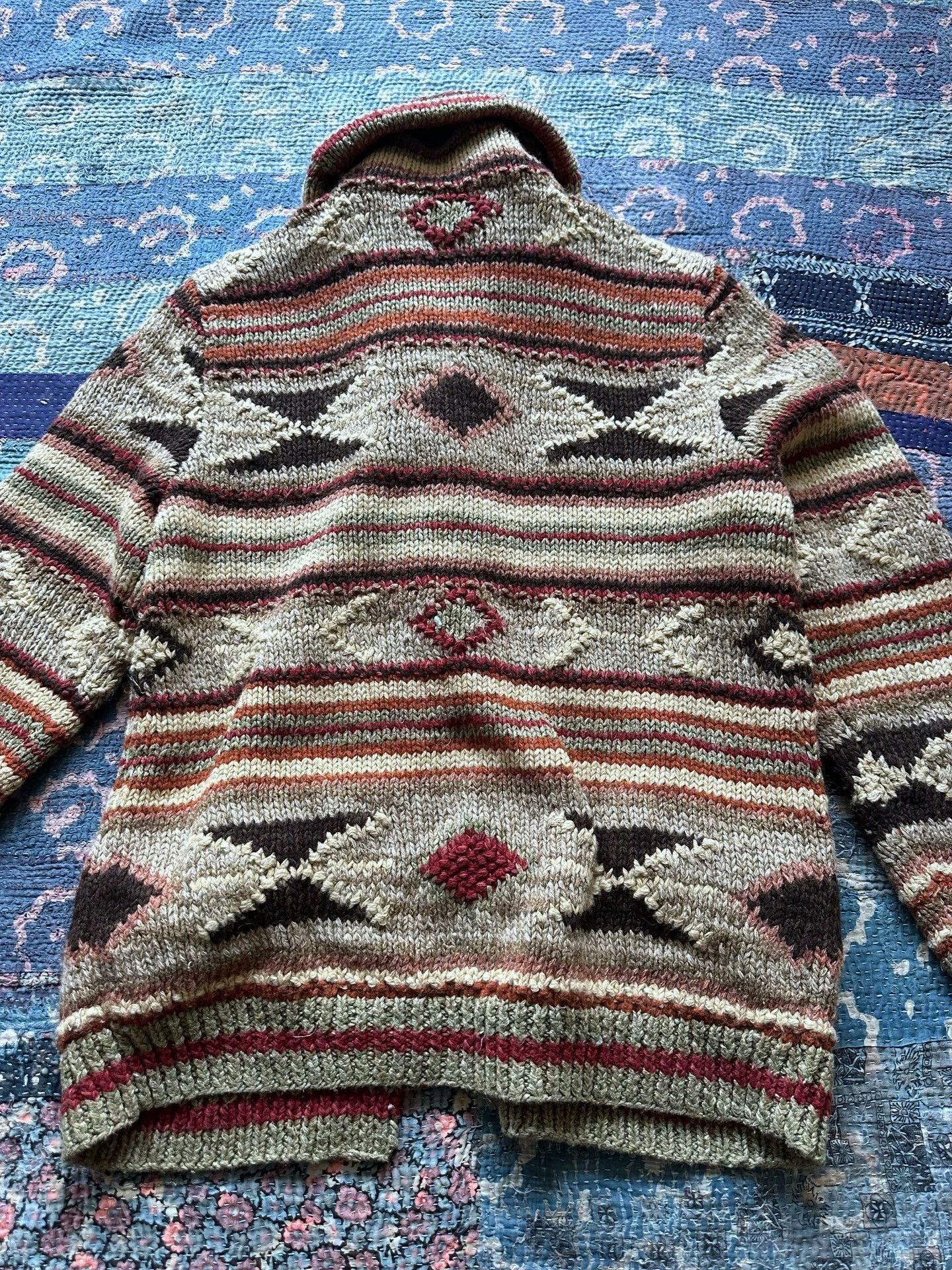 RRL Ralph Lauren rrl knit wool sweater M patterned like new Size US M / EU 48-50 / 2 - 2 Thumbnail