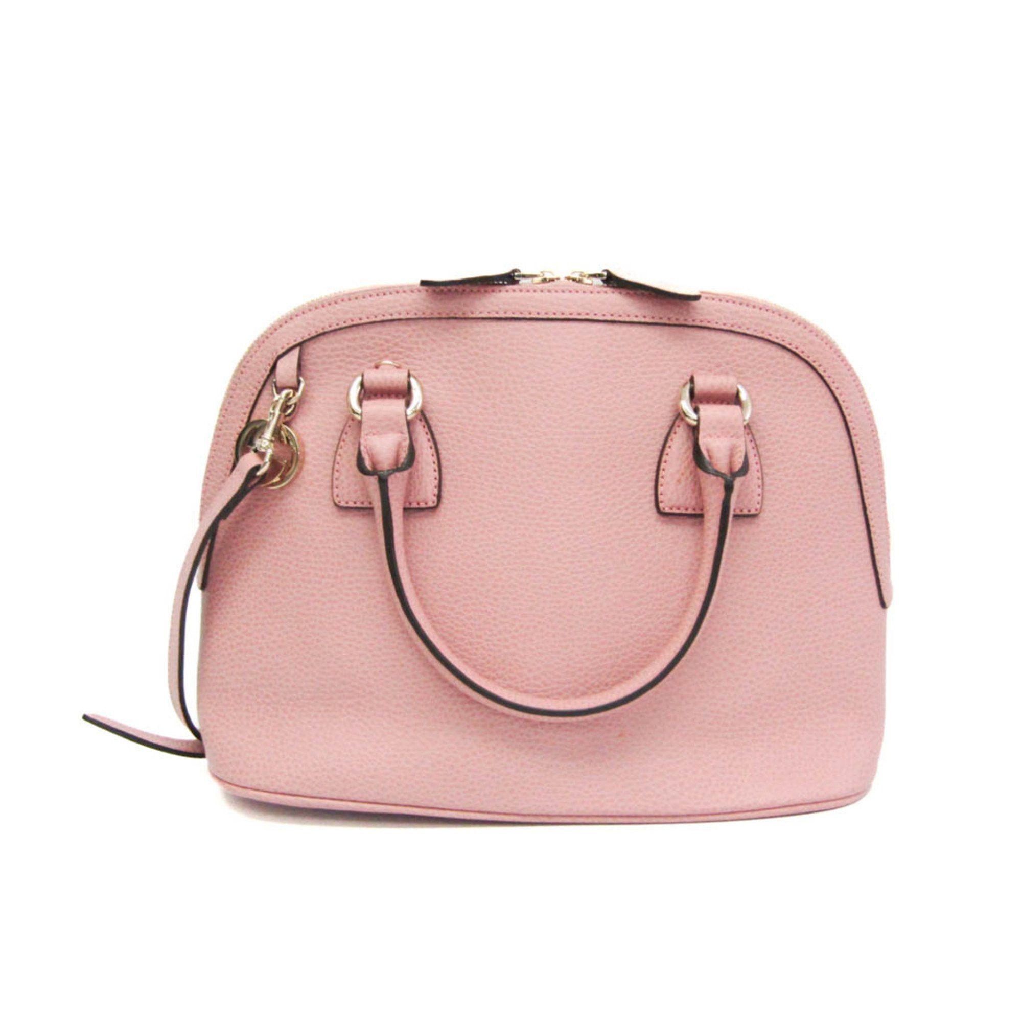 Gucci Gucci GG Charm 449662 Women's Leather Handbag,Shoulder Bag Light Pink Size ONE SIZE - 1 Thumbnail