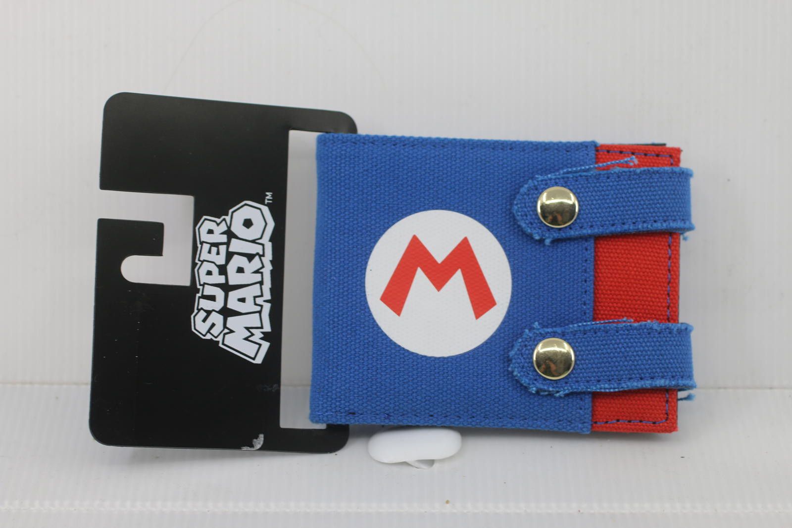 Nintendo Super Mario Canvas Bi-Fold Wallet Blue Red Nintendo BioWorld Size ONE SIZE - 1 Thumbnail