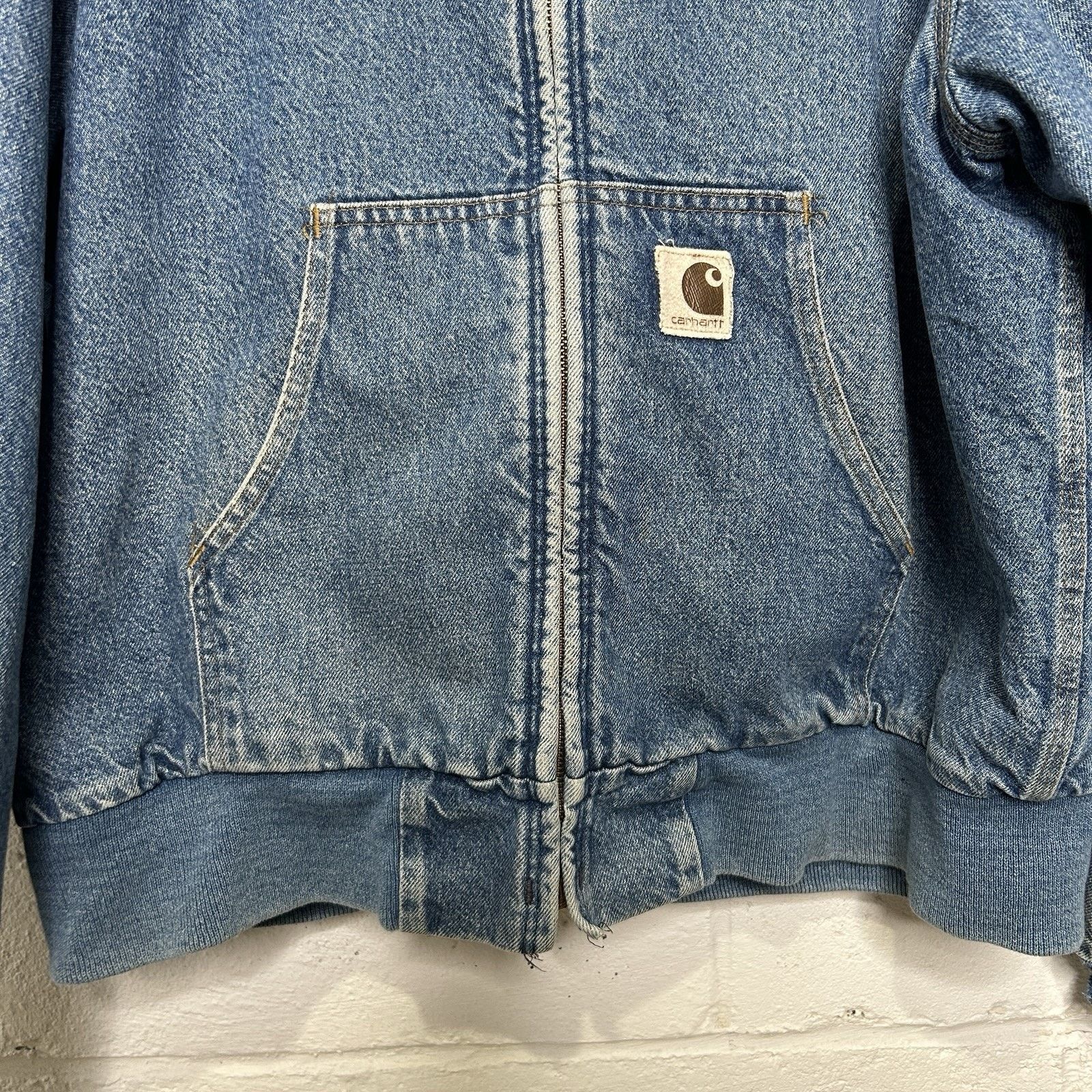 Carhartt Vintage Carhartt Blanket-Lined Hooded Jacket “Denim” JB698 Size US XL / EU 56 / 4 - 4 Thumbnail